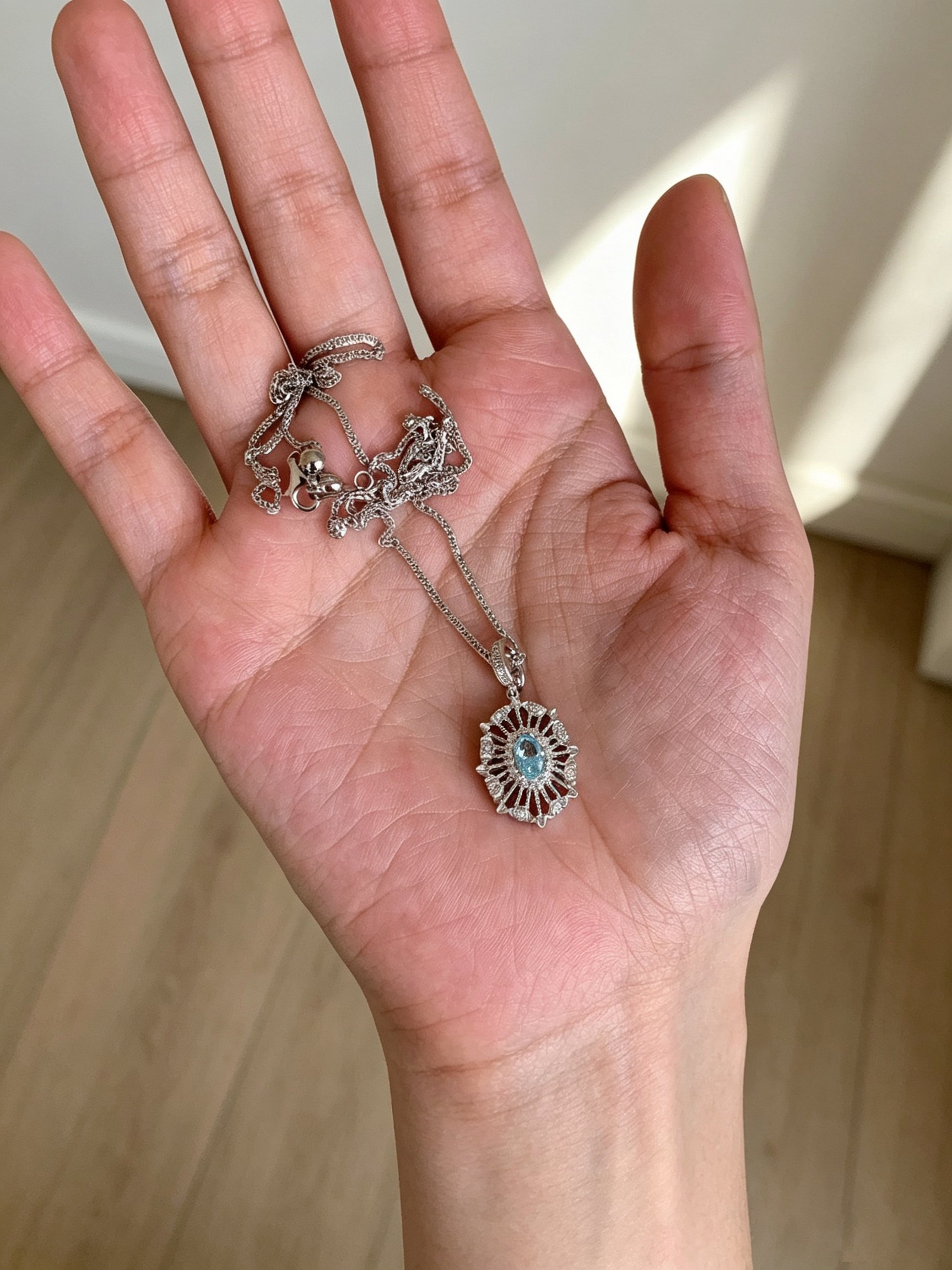 Silver Solid Chain Necklace