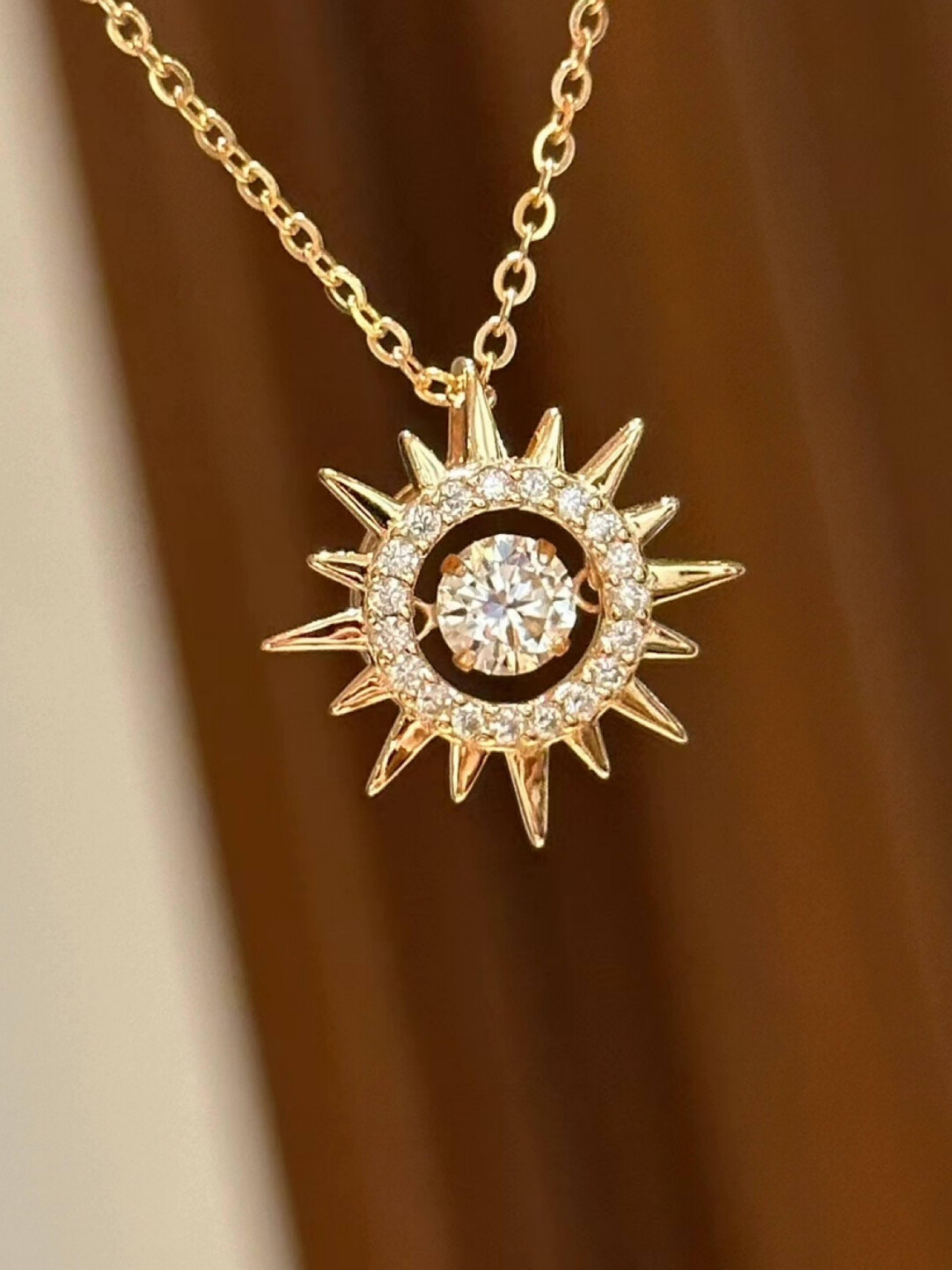 Gold Solid Chain Necklace