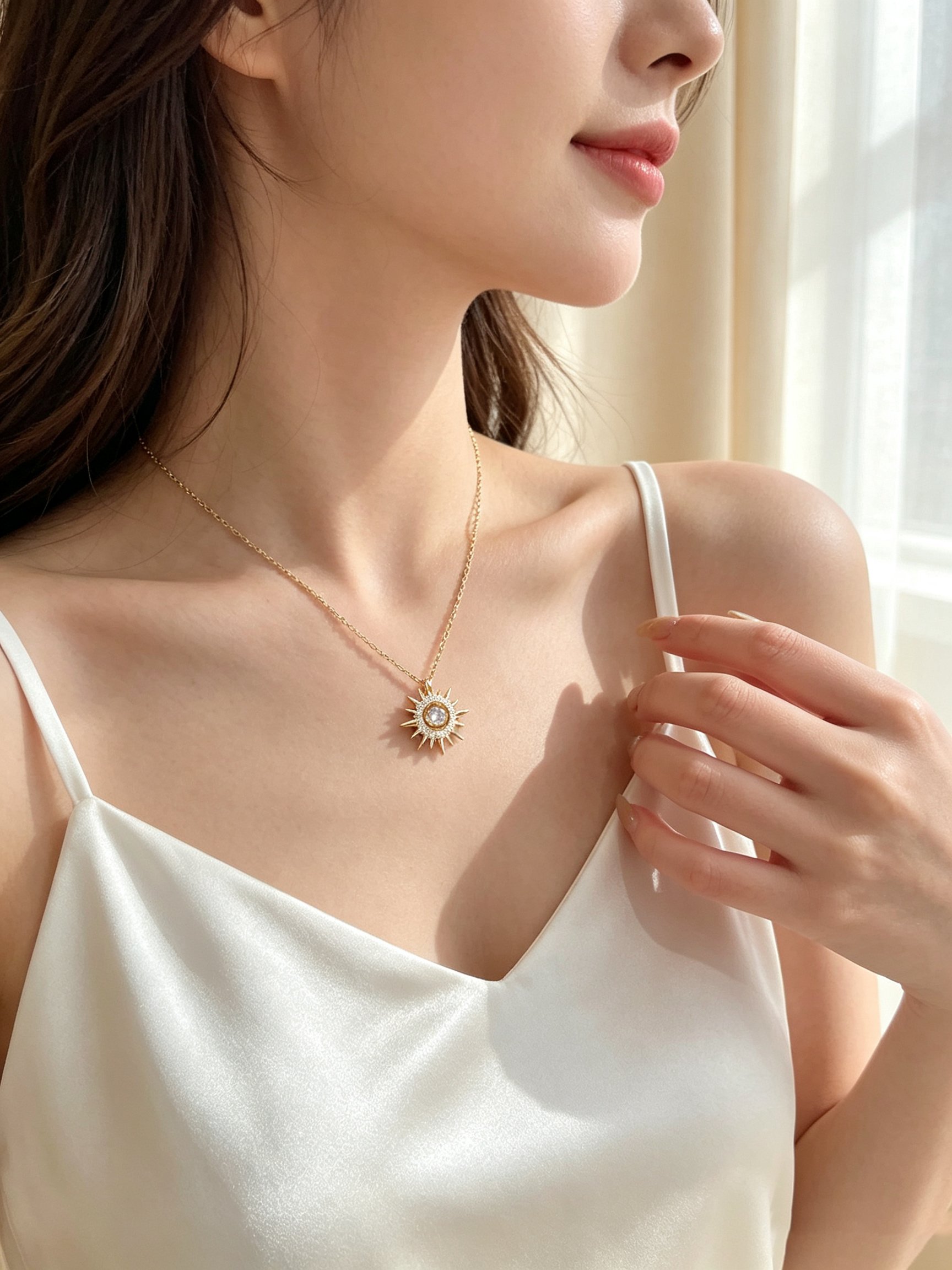 Gold Solid Chain Necklace