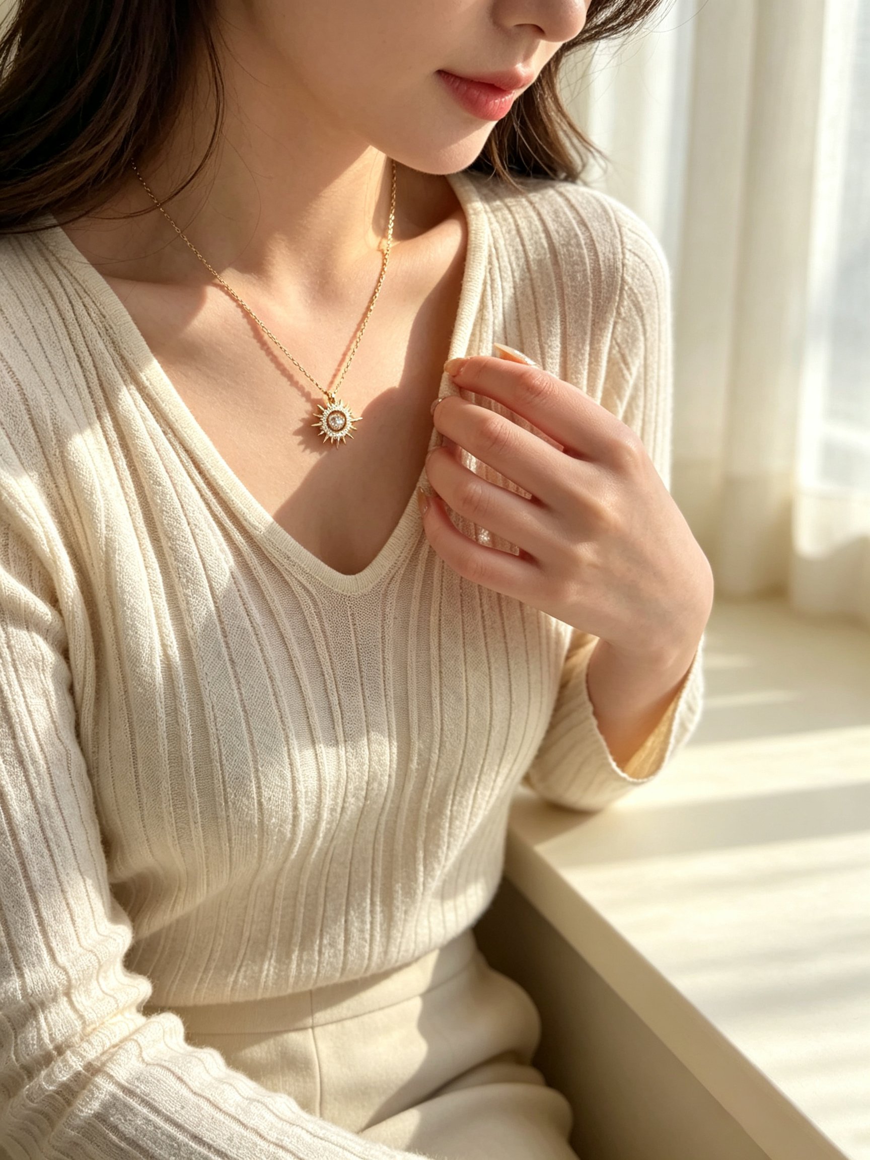 Gold Solid Chain Necklace