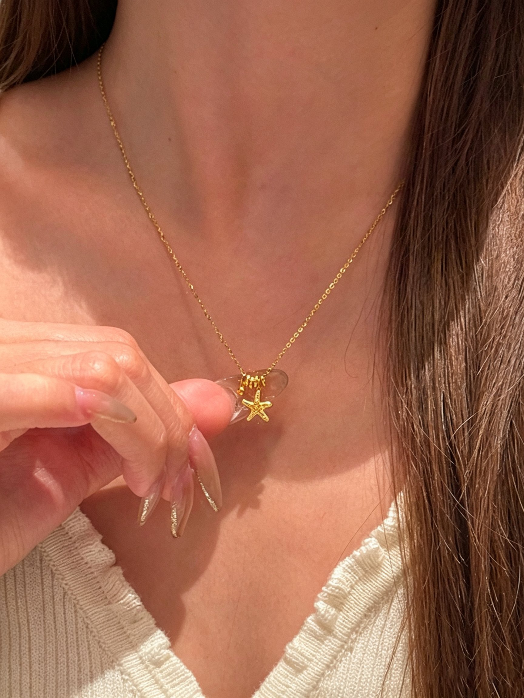 Gold Solid Chain Necklace