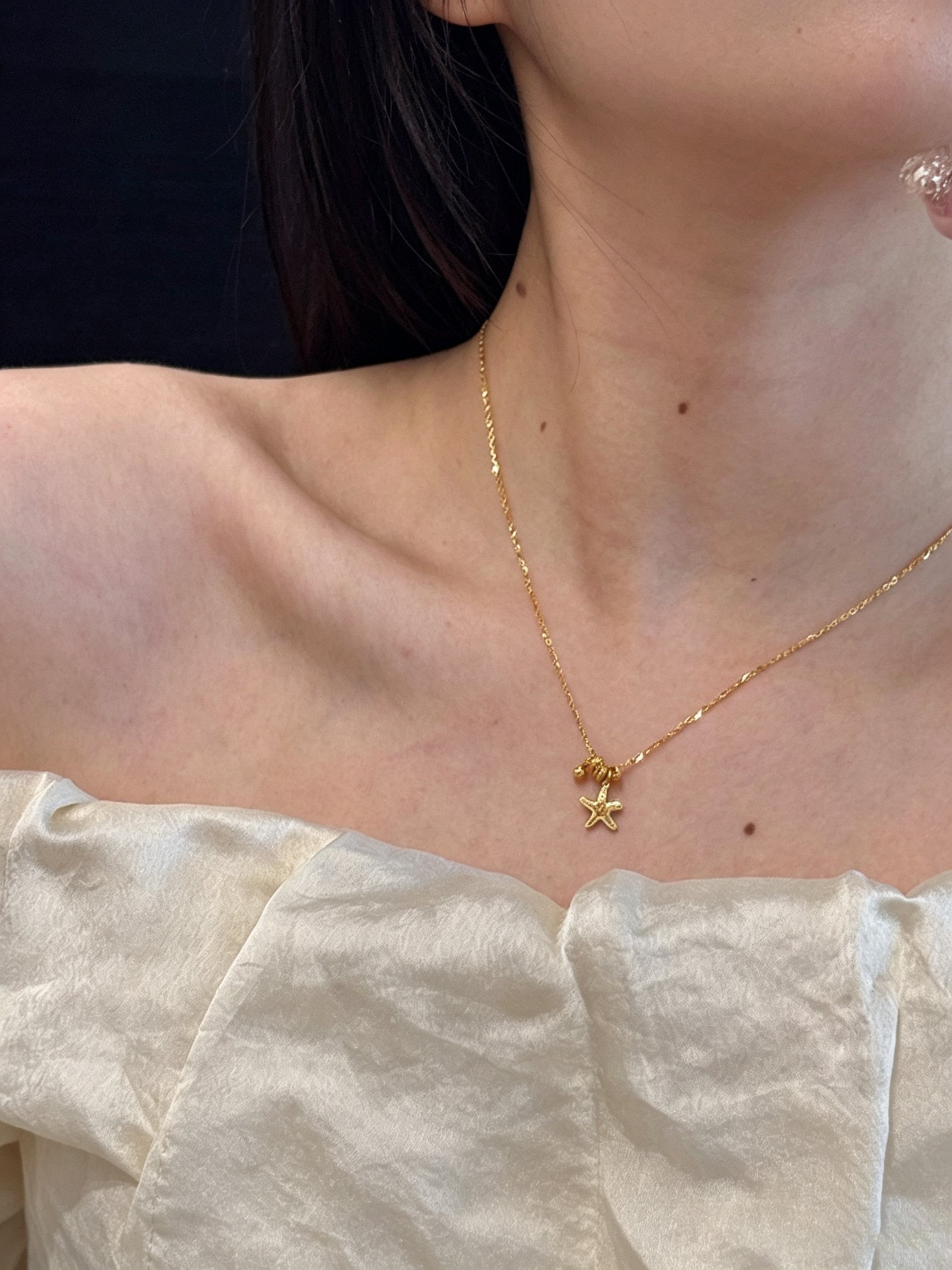 Gold Solid Chain Necklace