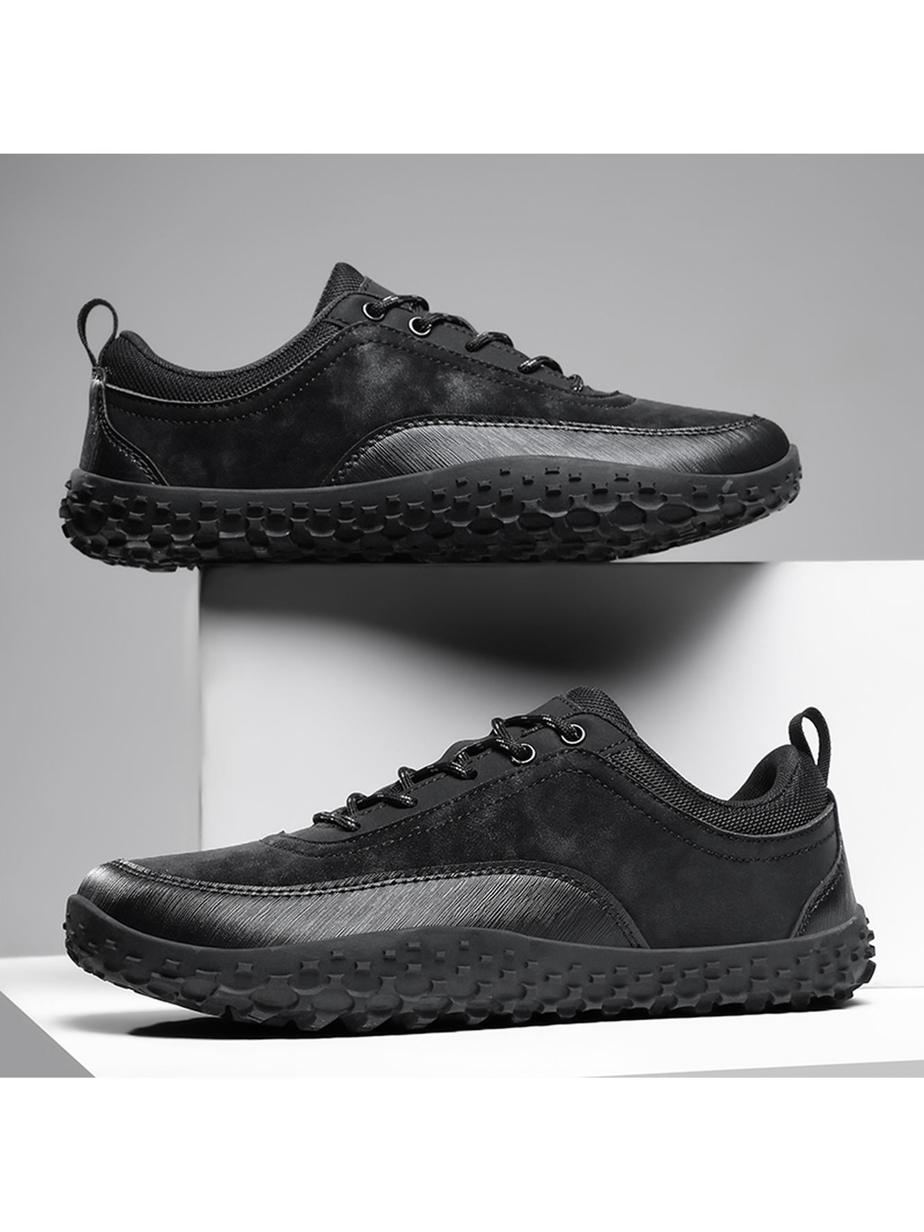 Men Black Casual Sneakers