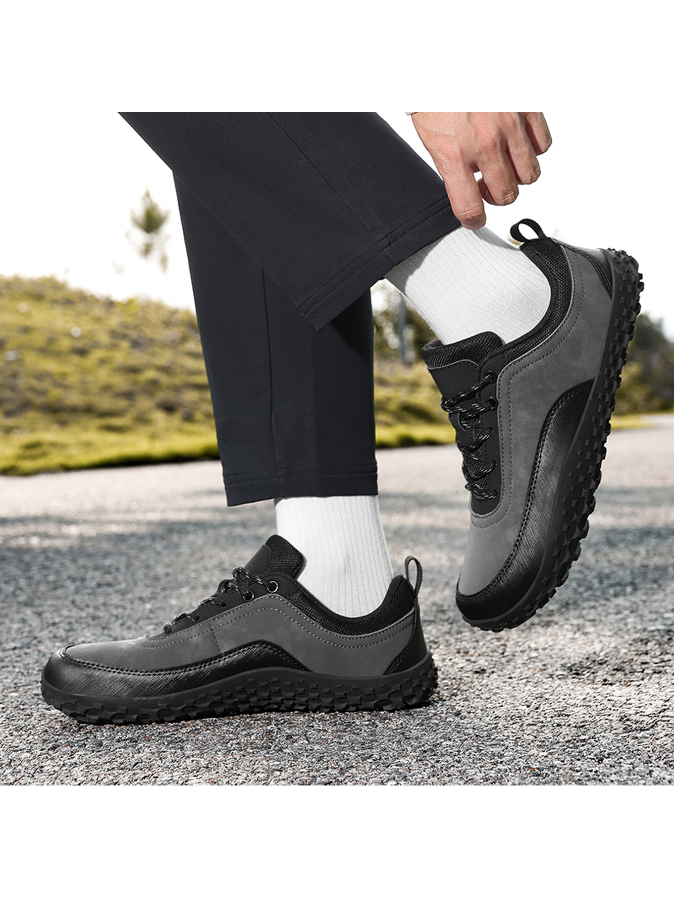 Men Grey Casual Sneakers