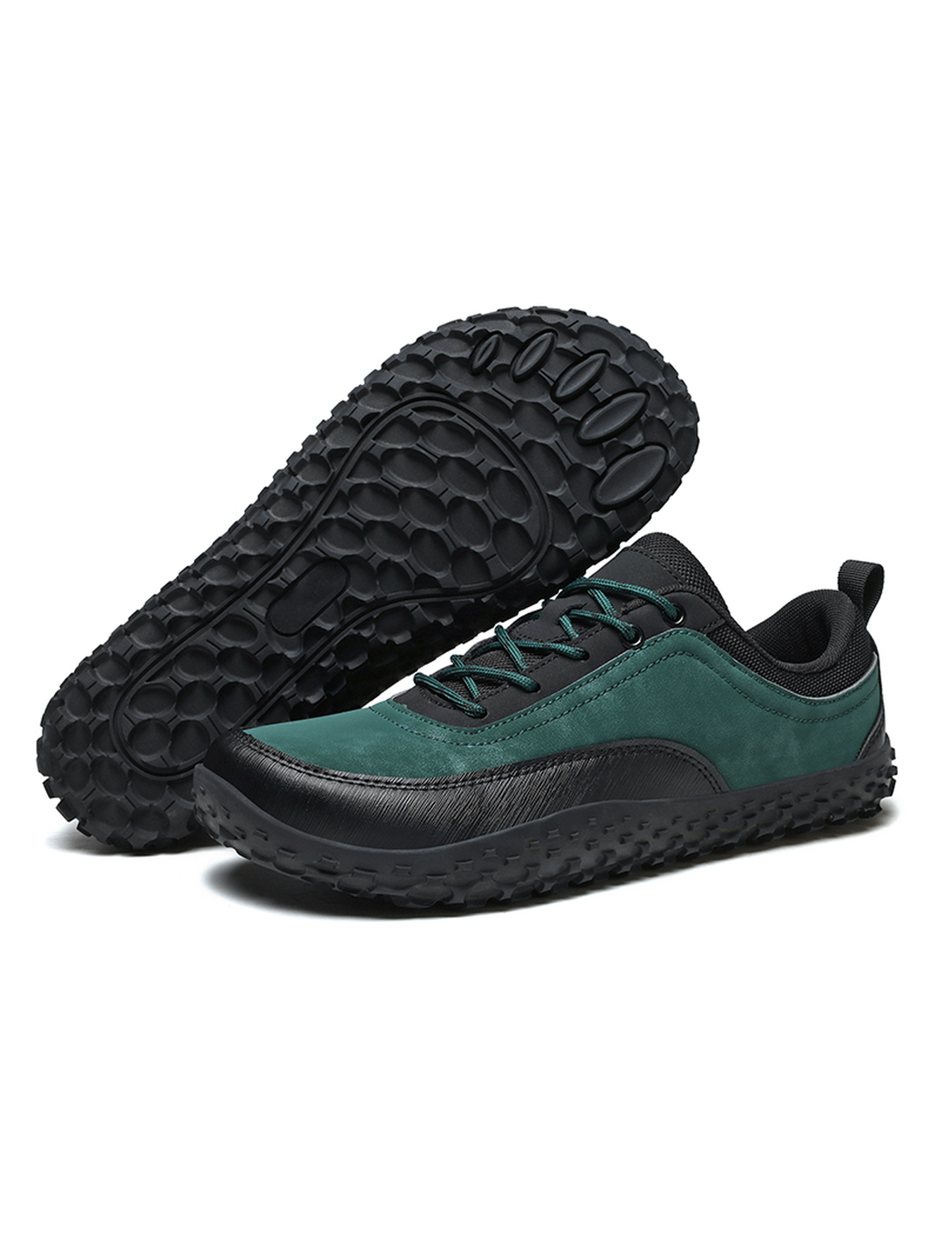 Men Green and Black Casual Sneakers