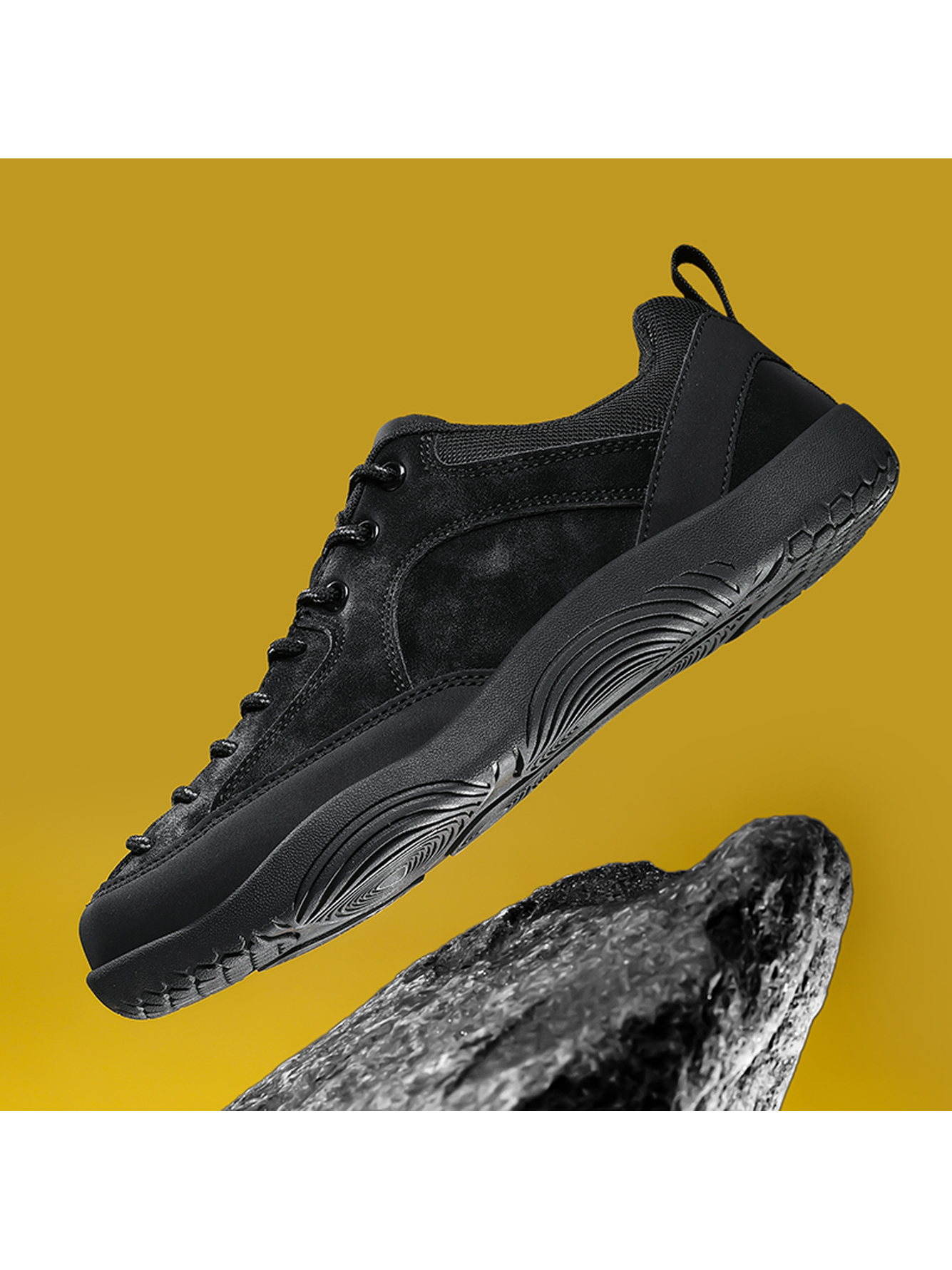 Men Black Casual Sneakers