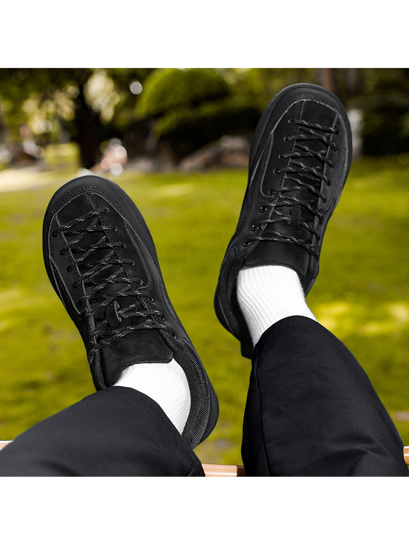 Men Black Casual Sneakers
