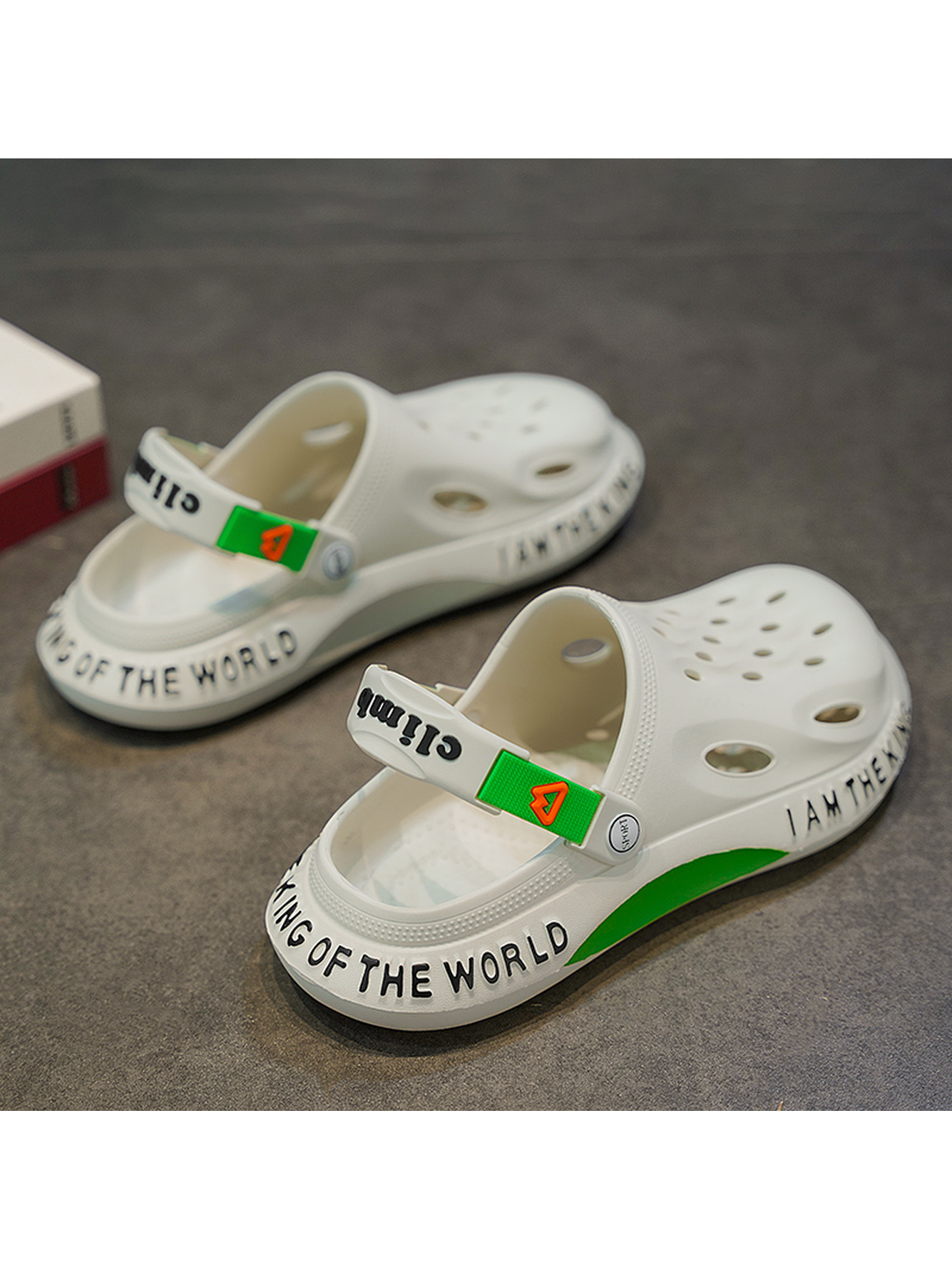 Men White Comfort Plain Clogs