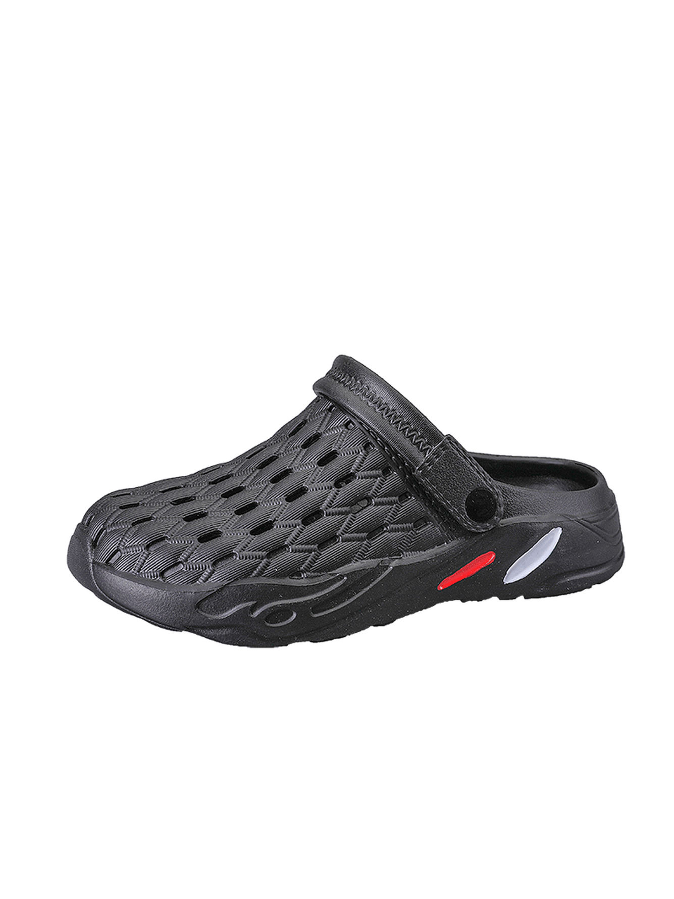 Men Black Comfort Plain Clogs