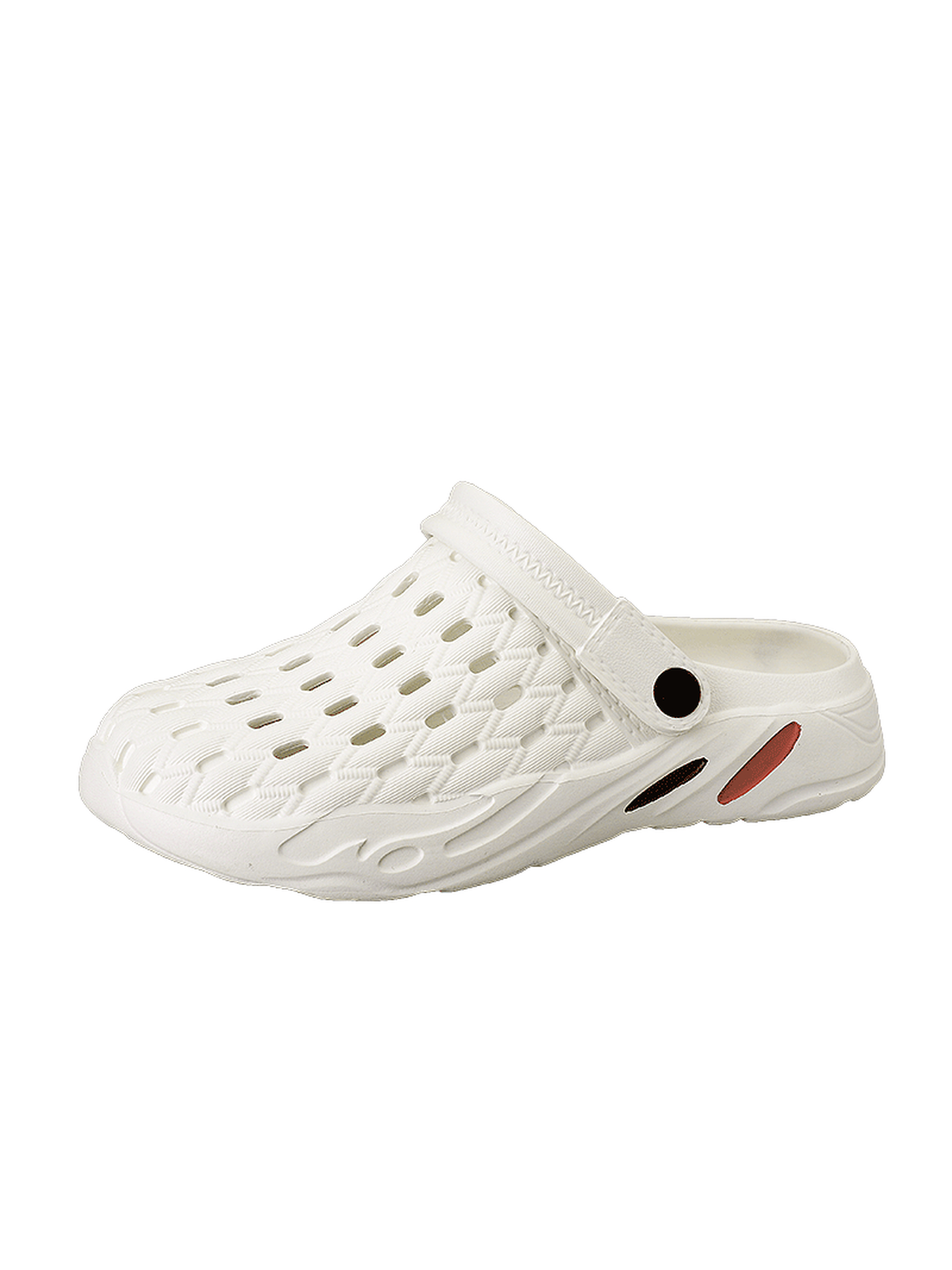 Men White Comfort Plain Clogs