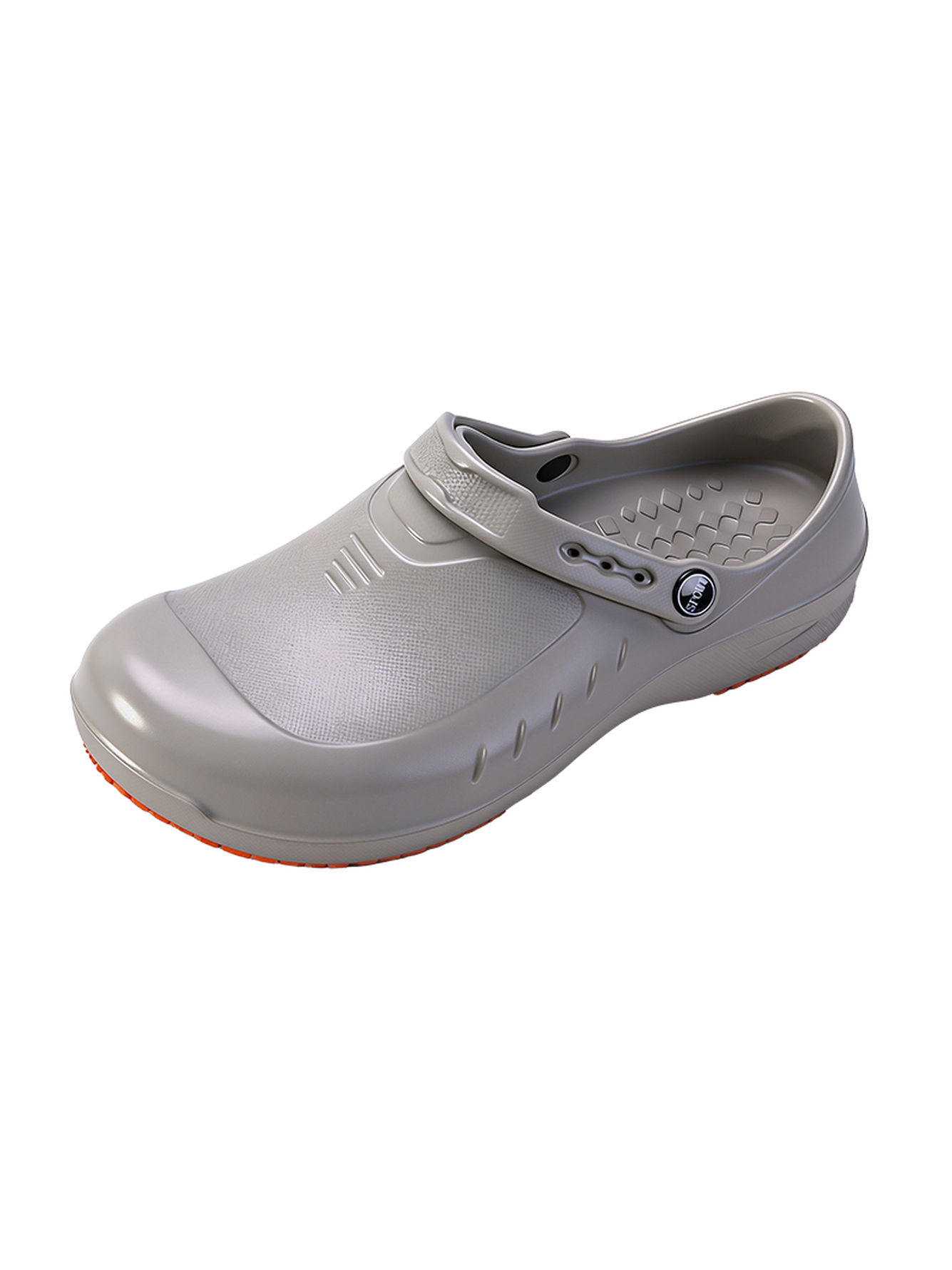 Grey Men Comfort Plain Clogs