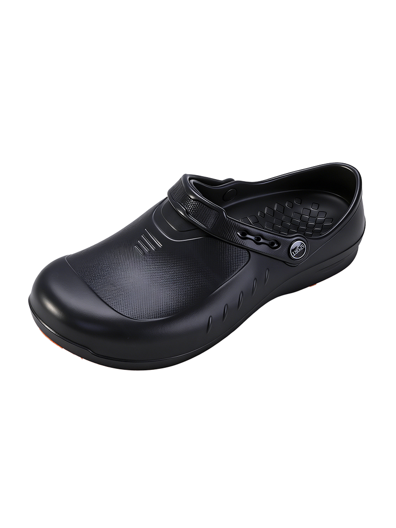 Men Black Slip-On Plain Clogs
