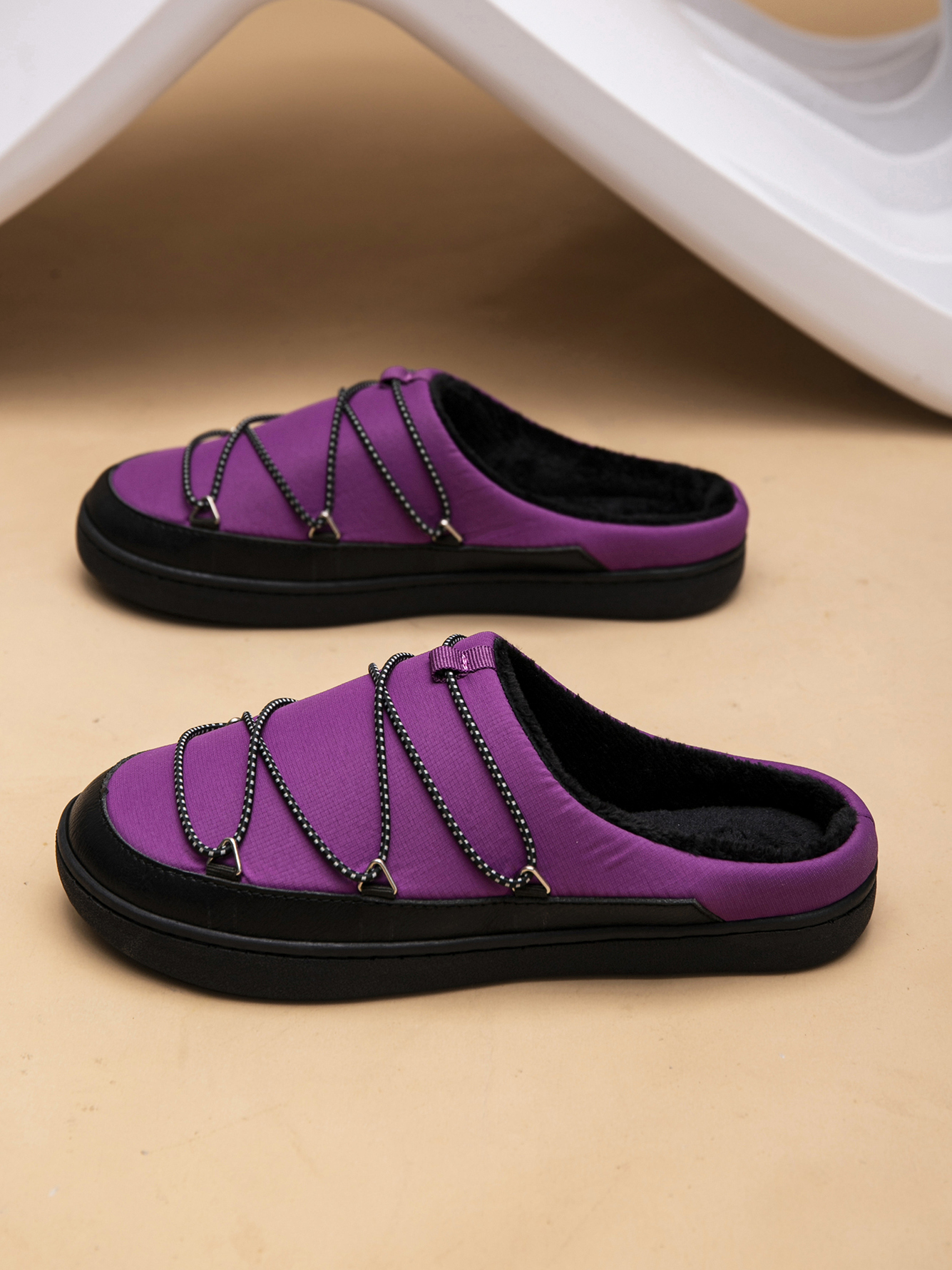 Men Purple Casual Slip-On Slippers