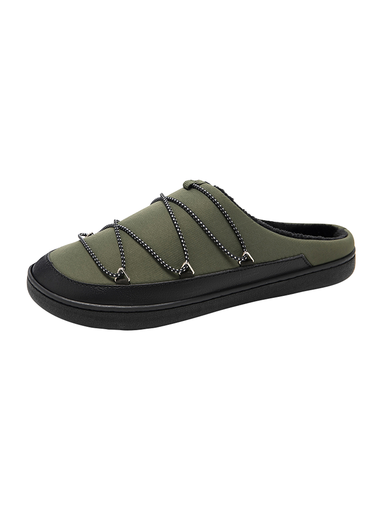 Men Olive Casual Slippers