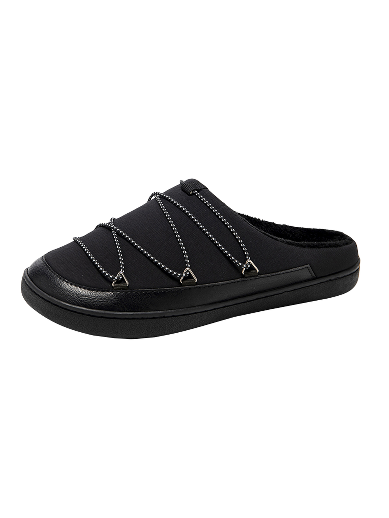 Men Black Casual Comfort Slippers