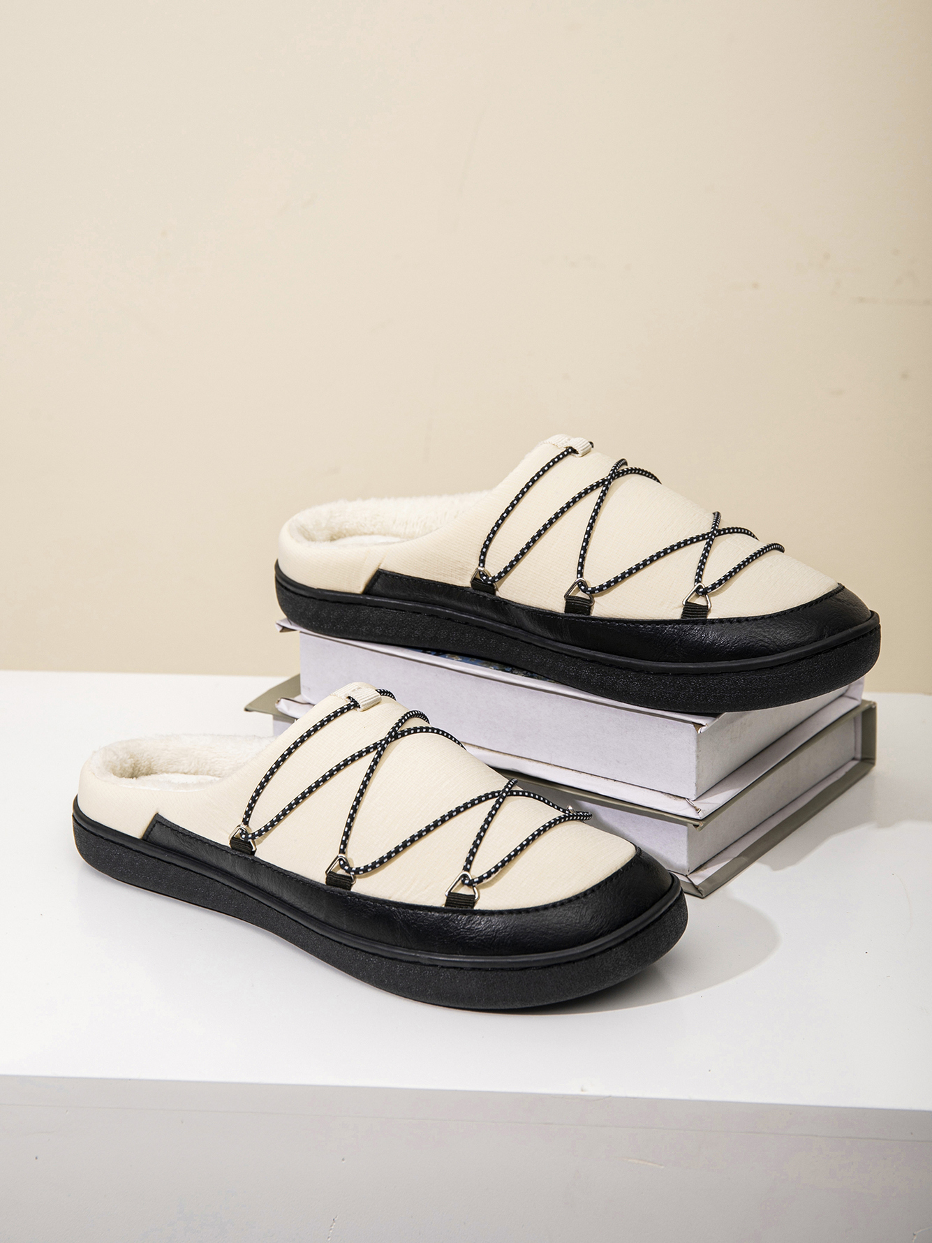 Men Beige Comfort Slippers