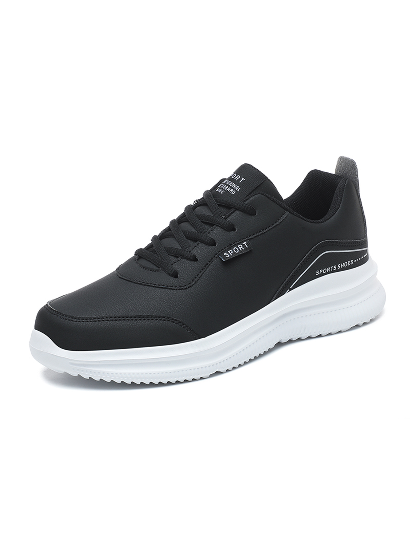 Men Black Casual Comfort Sneakers