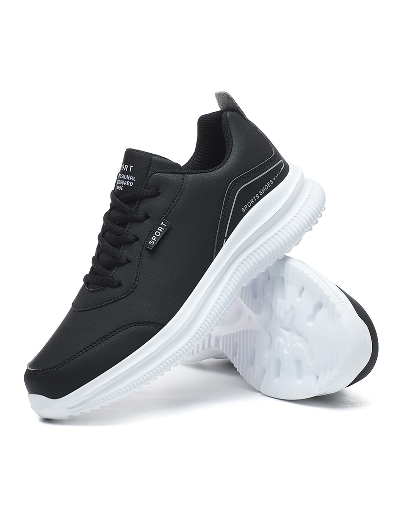 Men Black Casual Comfort Sneakers