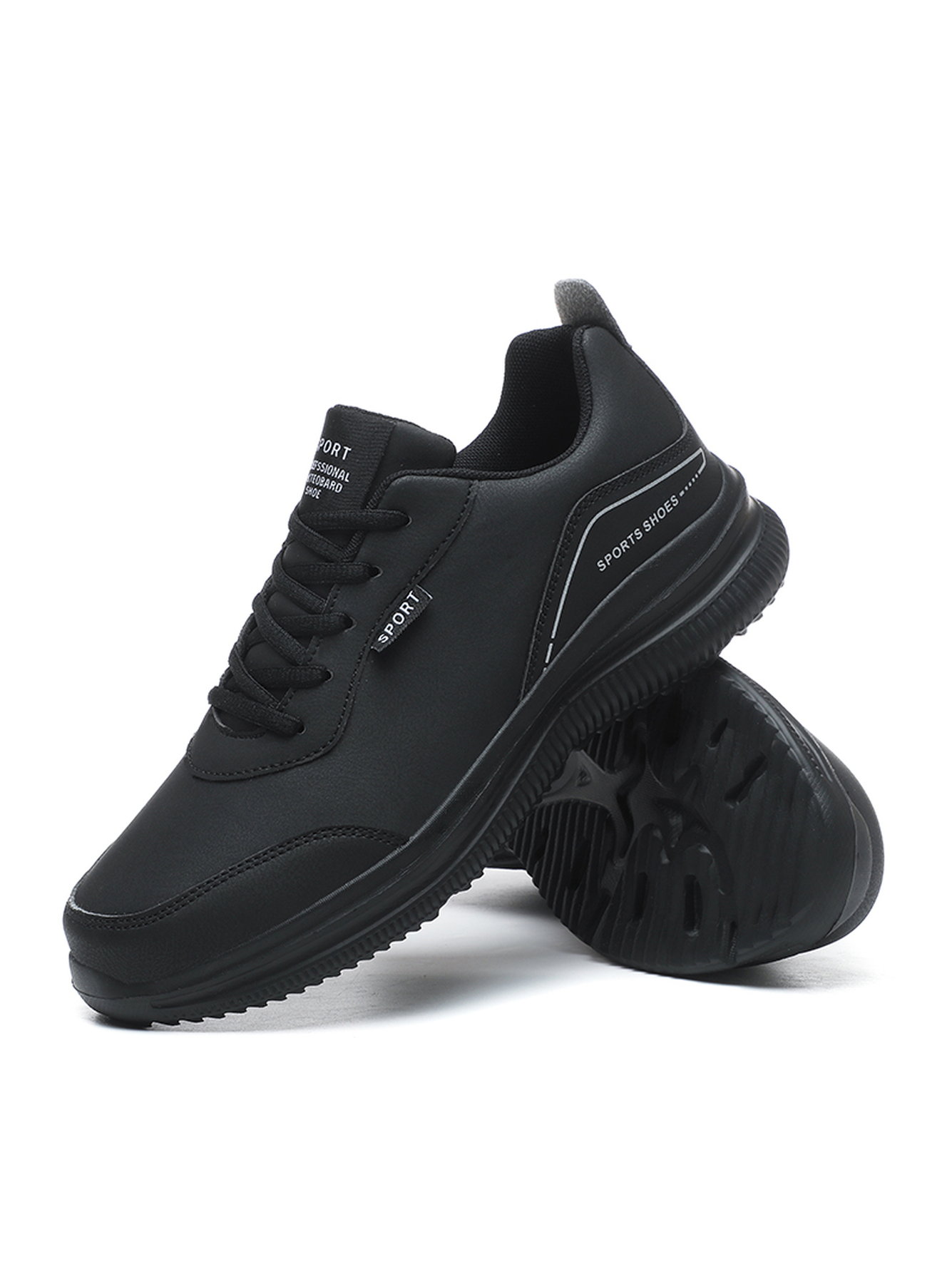 Men Black Casual Sport Sneakers