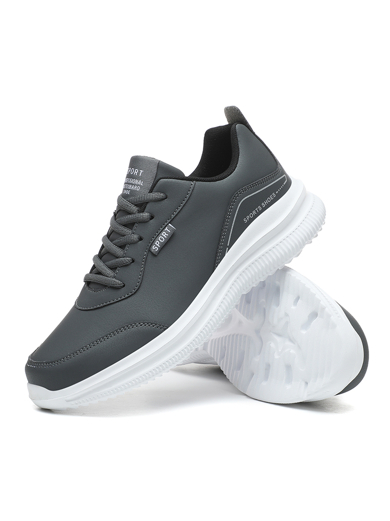 Men Grey Casual Sneakers