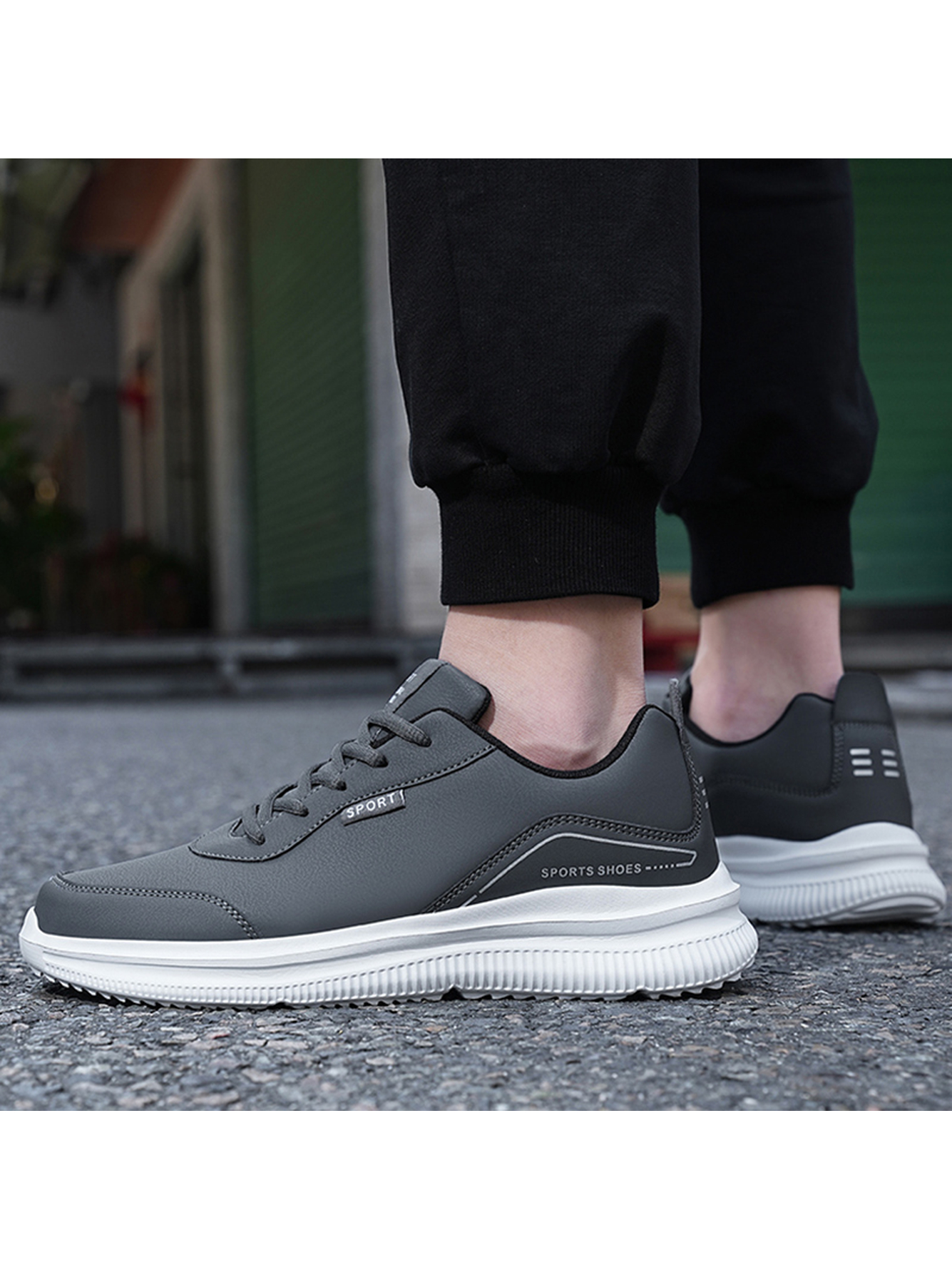 Men Grey Casual Sneakers