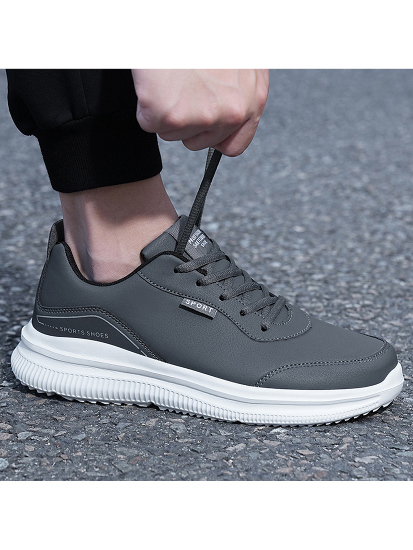 Men Grey Casual Sneakers