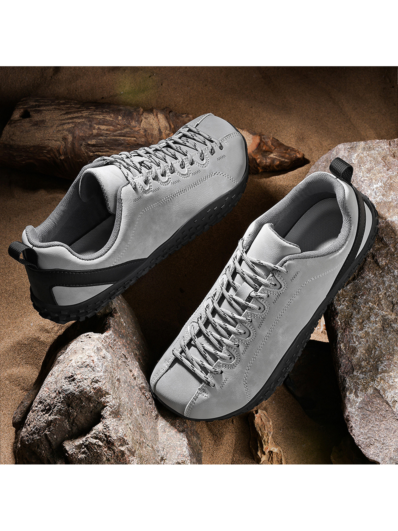 Men Grey Casual Sneakers