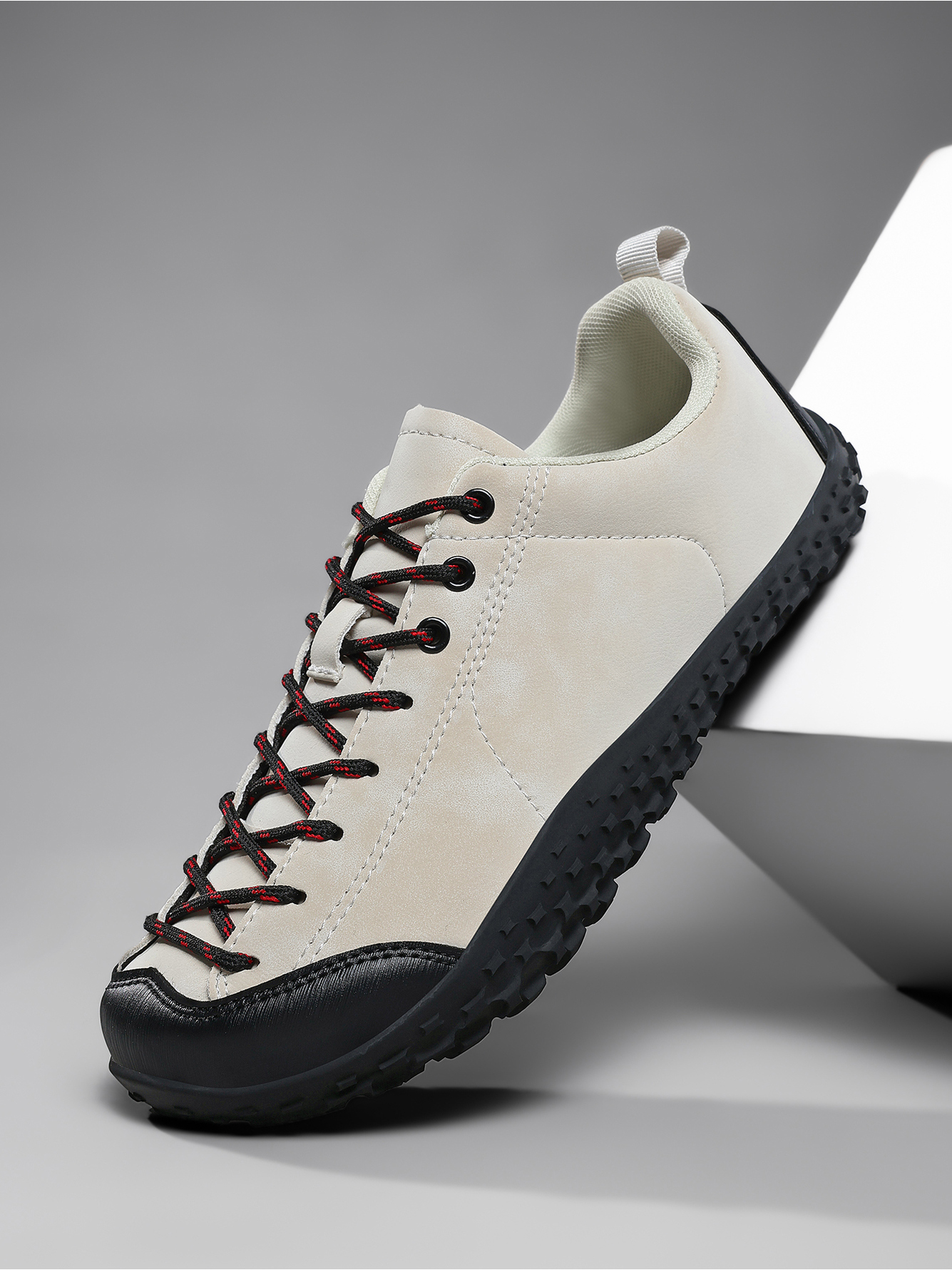 Men Beige Casual Sneakers