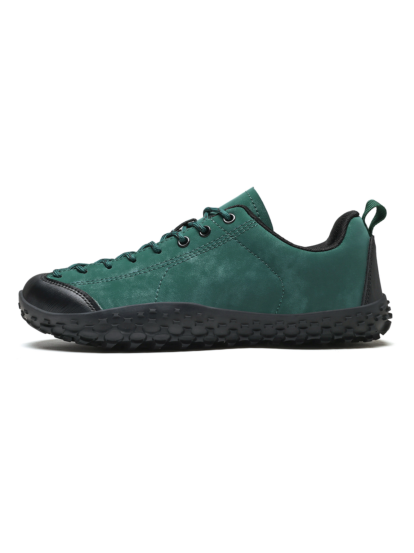 Men Green Suede Look Casual Sneakers