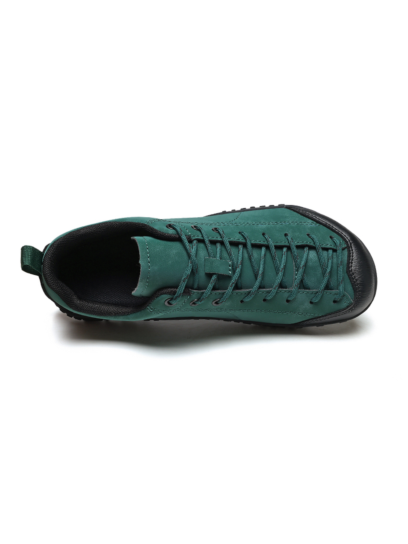 Men Green Suede Look Casual Sneakers