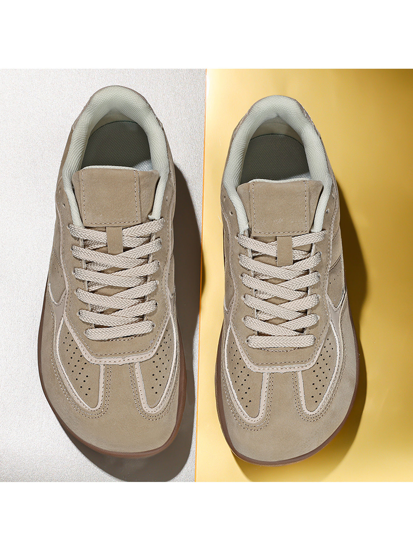 Men Beige Casual Sneakers