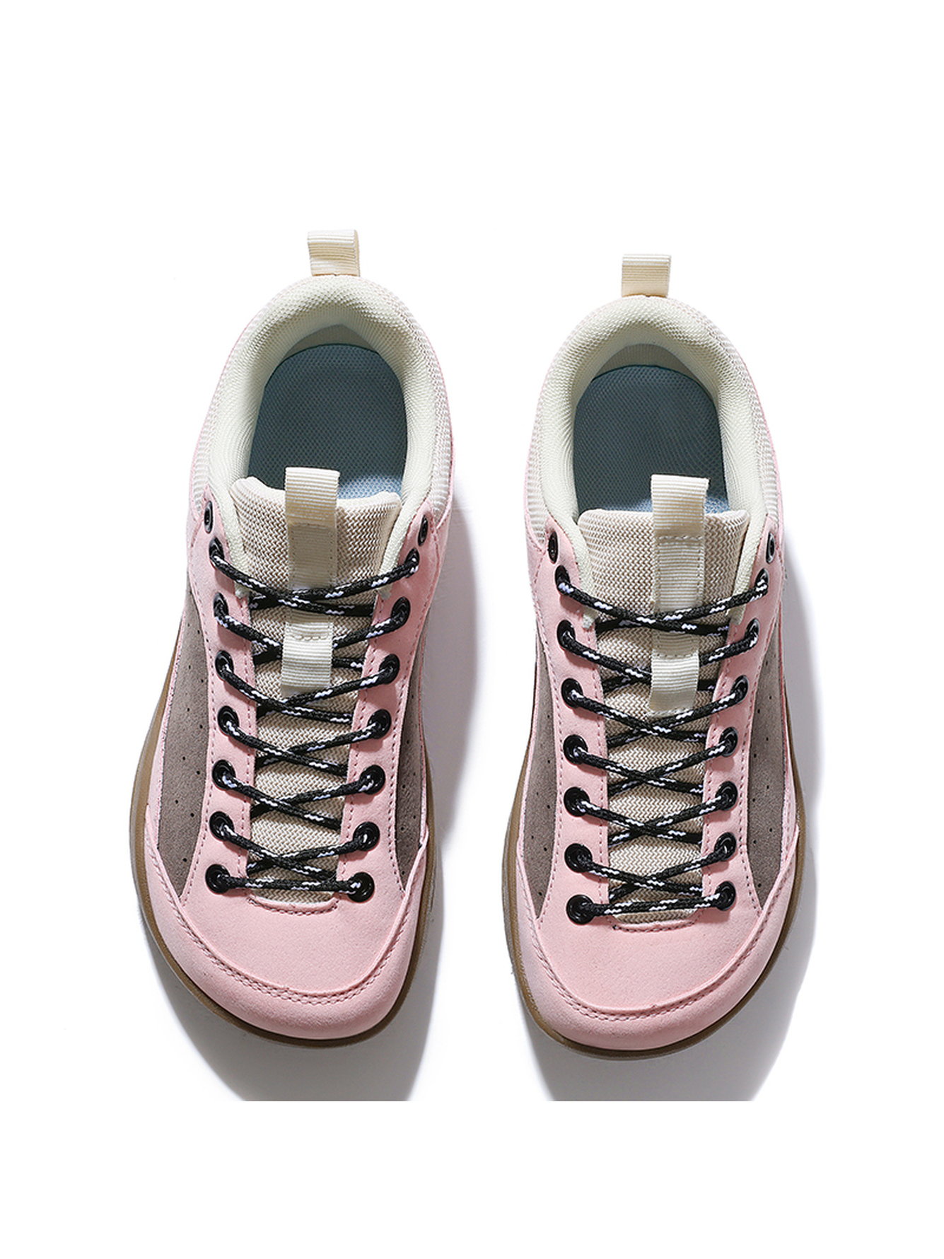 Pink Suede Look Casual Sneakers