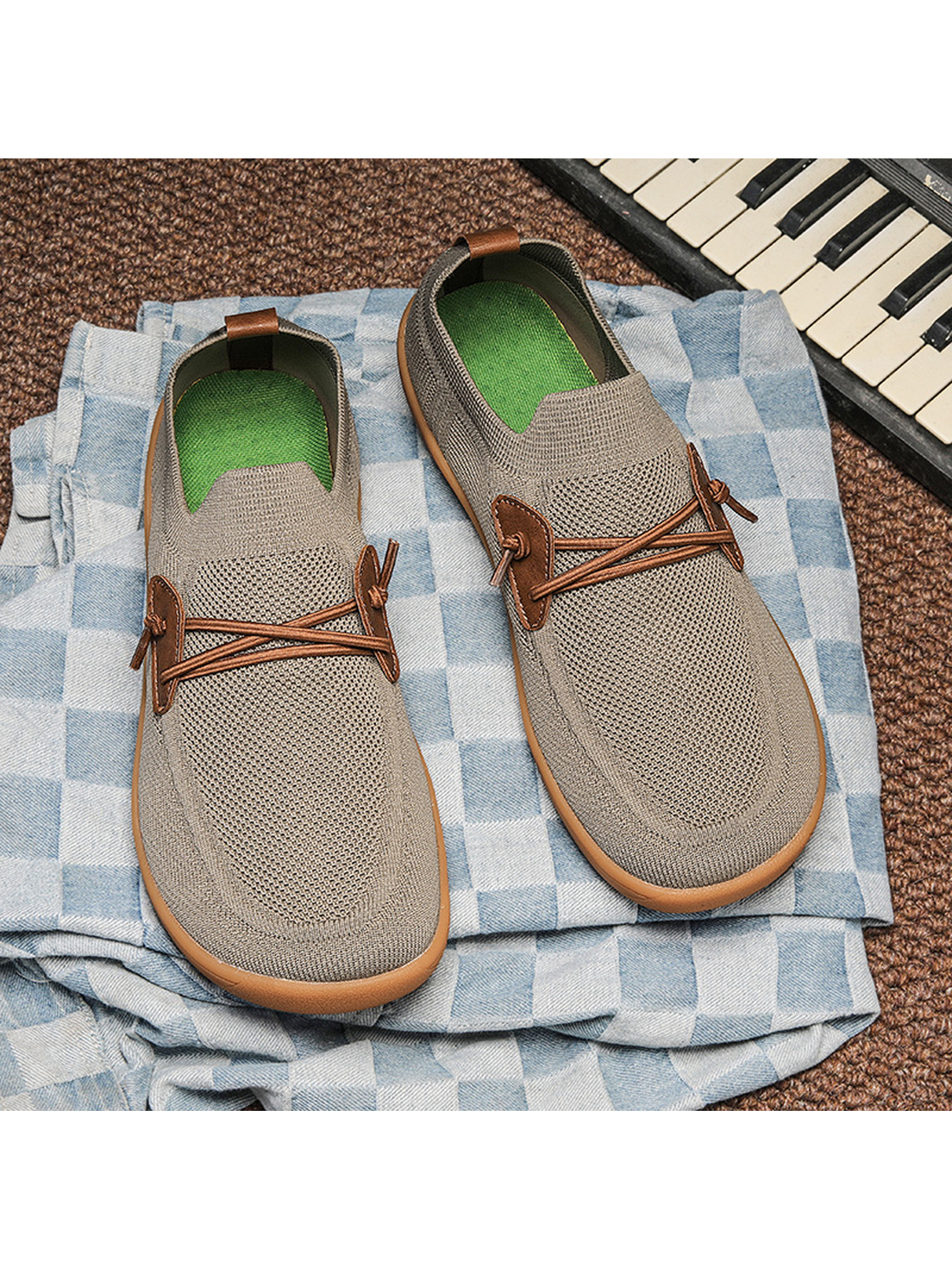 Men Brown Slip-On Casual Shoes