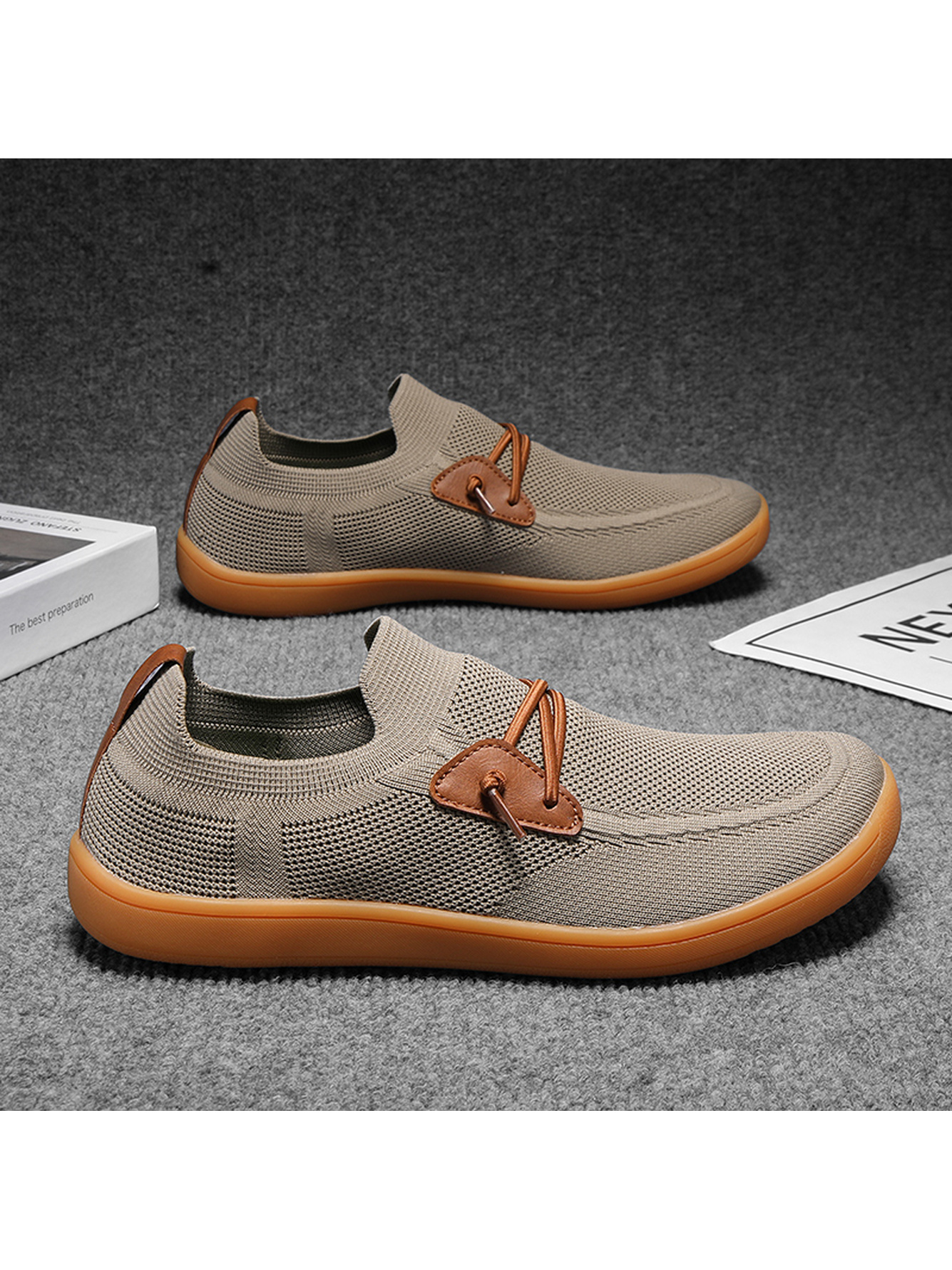 Men Brown Slip-On Casual Shoes