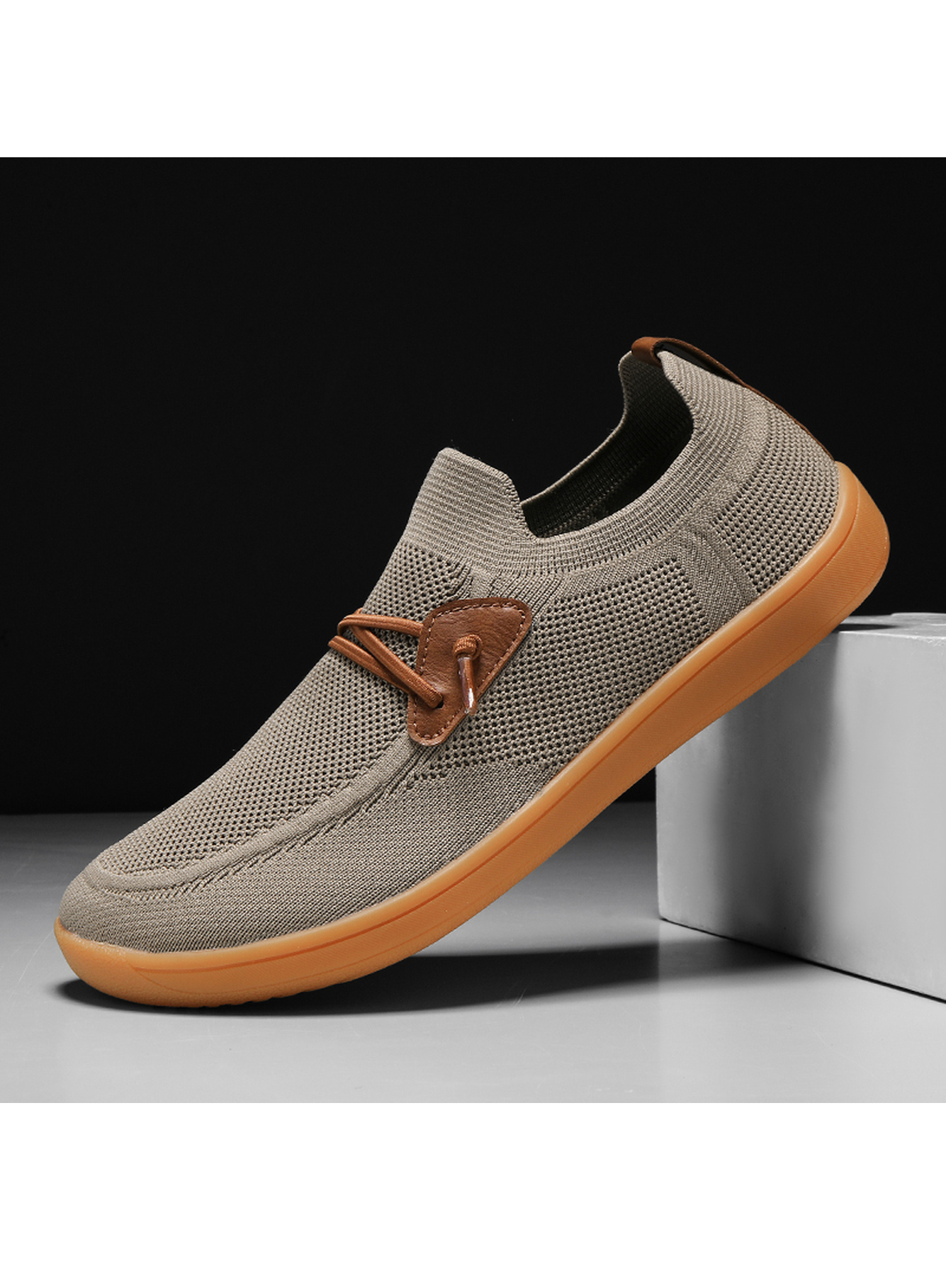 Men Brown Slip-On Casual Shoes