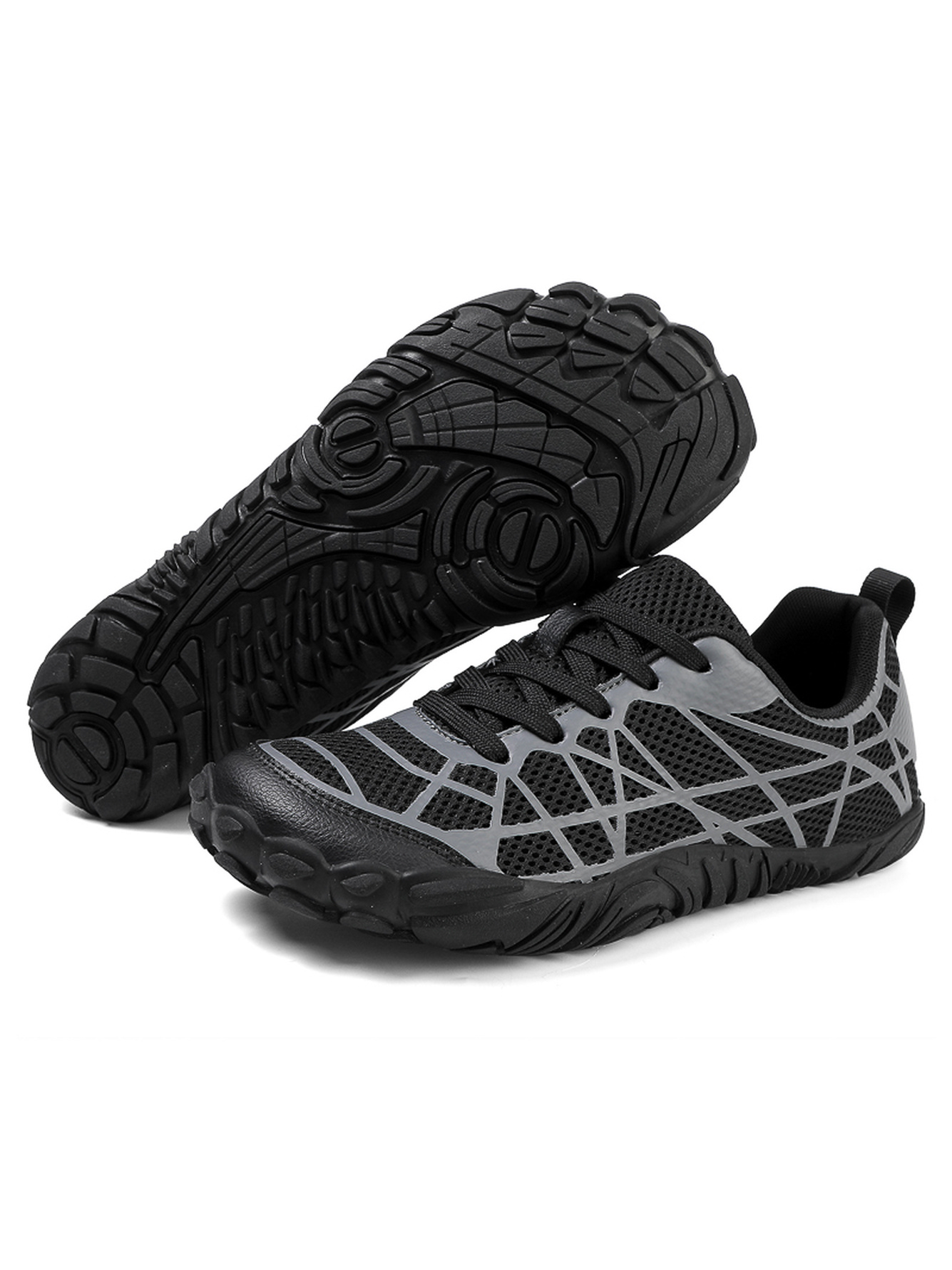 Men Black Mesh Aqua Sneakers