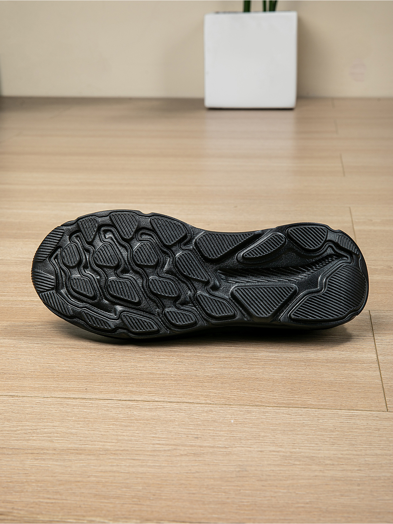 Men Black Mesh Casual Slip-On Mules