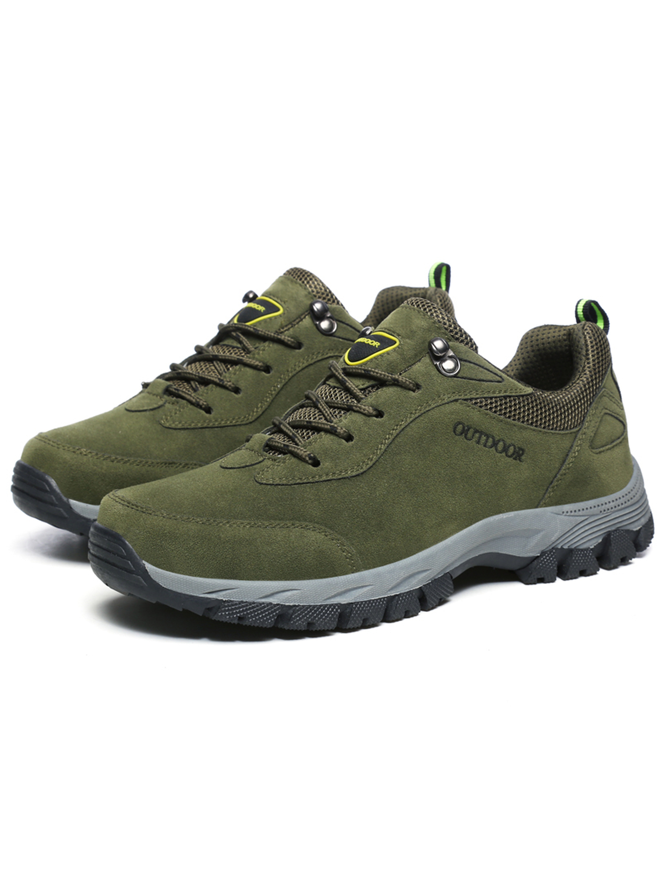 Men Olive Outdoor Casual Sneakers