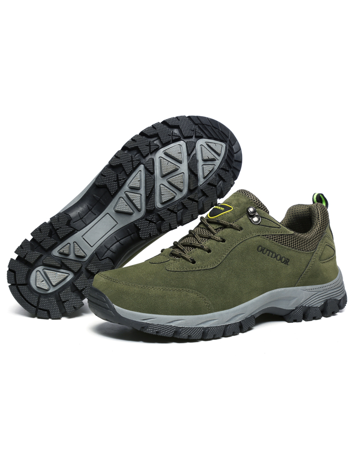 Men Olive Outdoor Casual Sneakers
