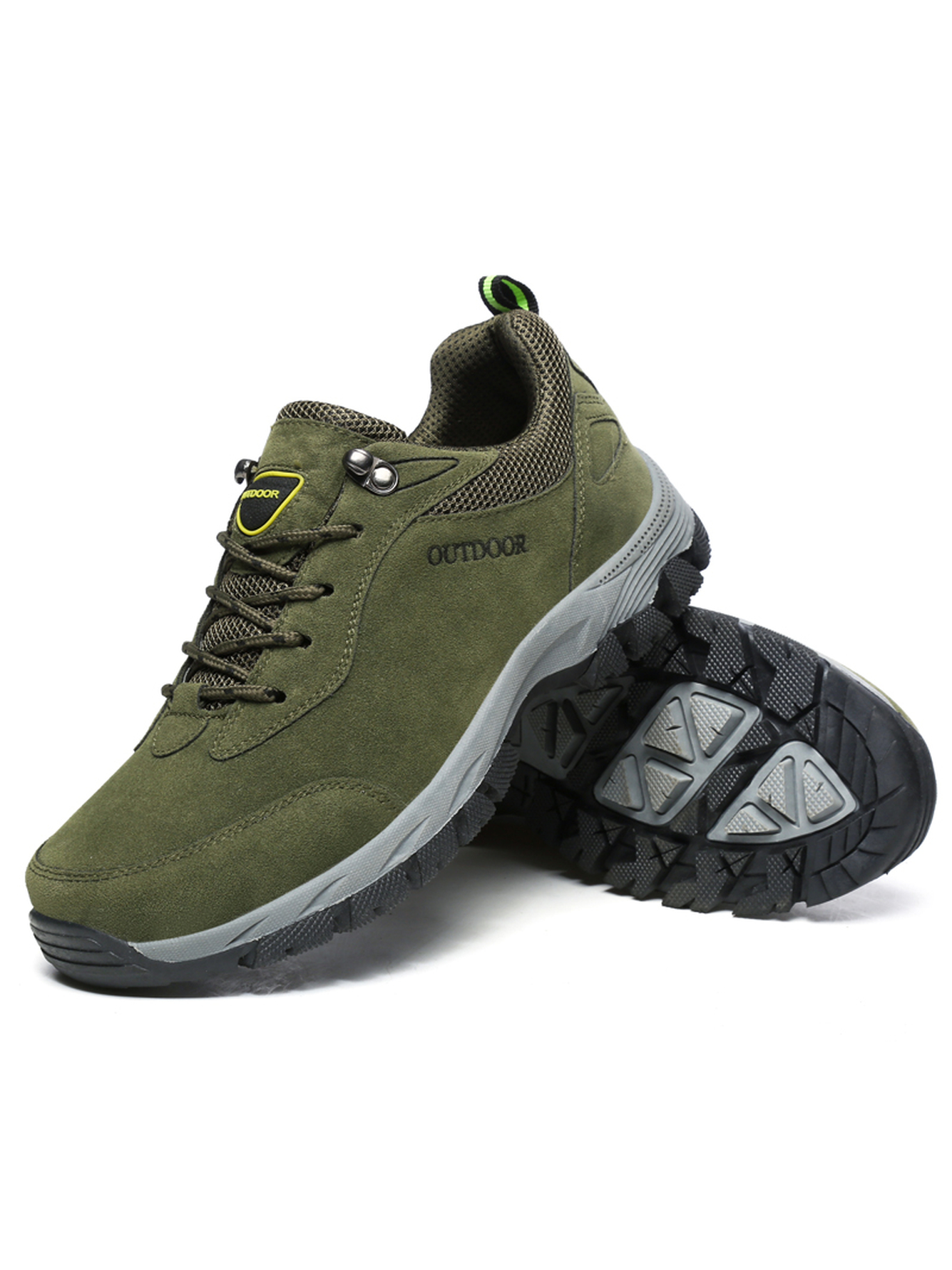 Men Olive Outdoor Casual Sneakers