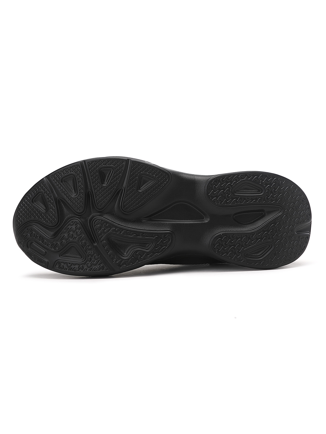 Men Black Mesh Chunky Sports Sneakers