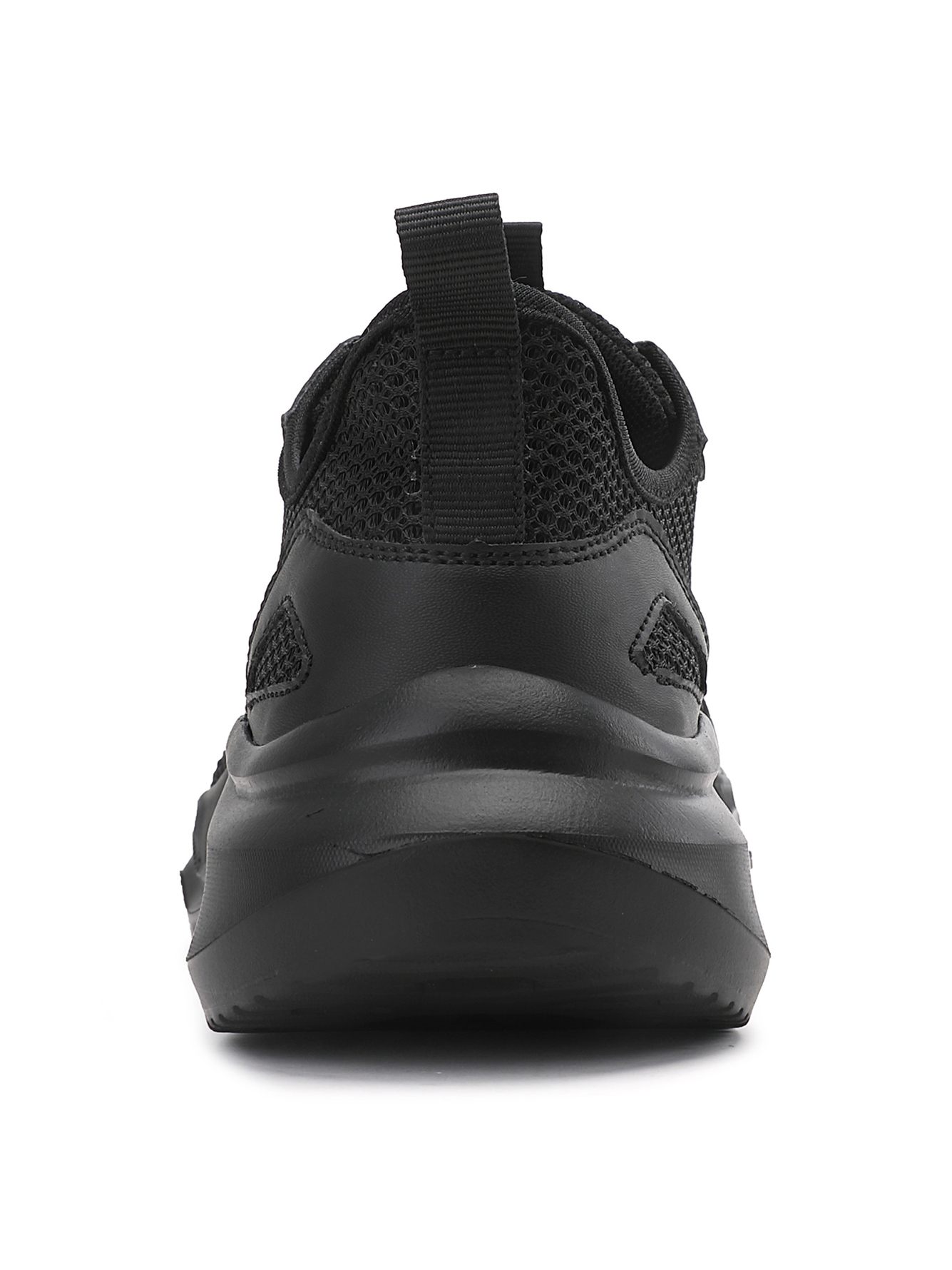 Men Black Mesh Sports Sneakers