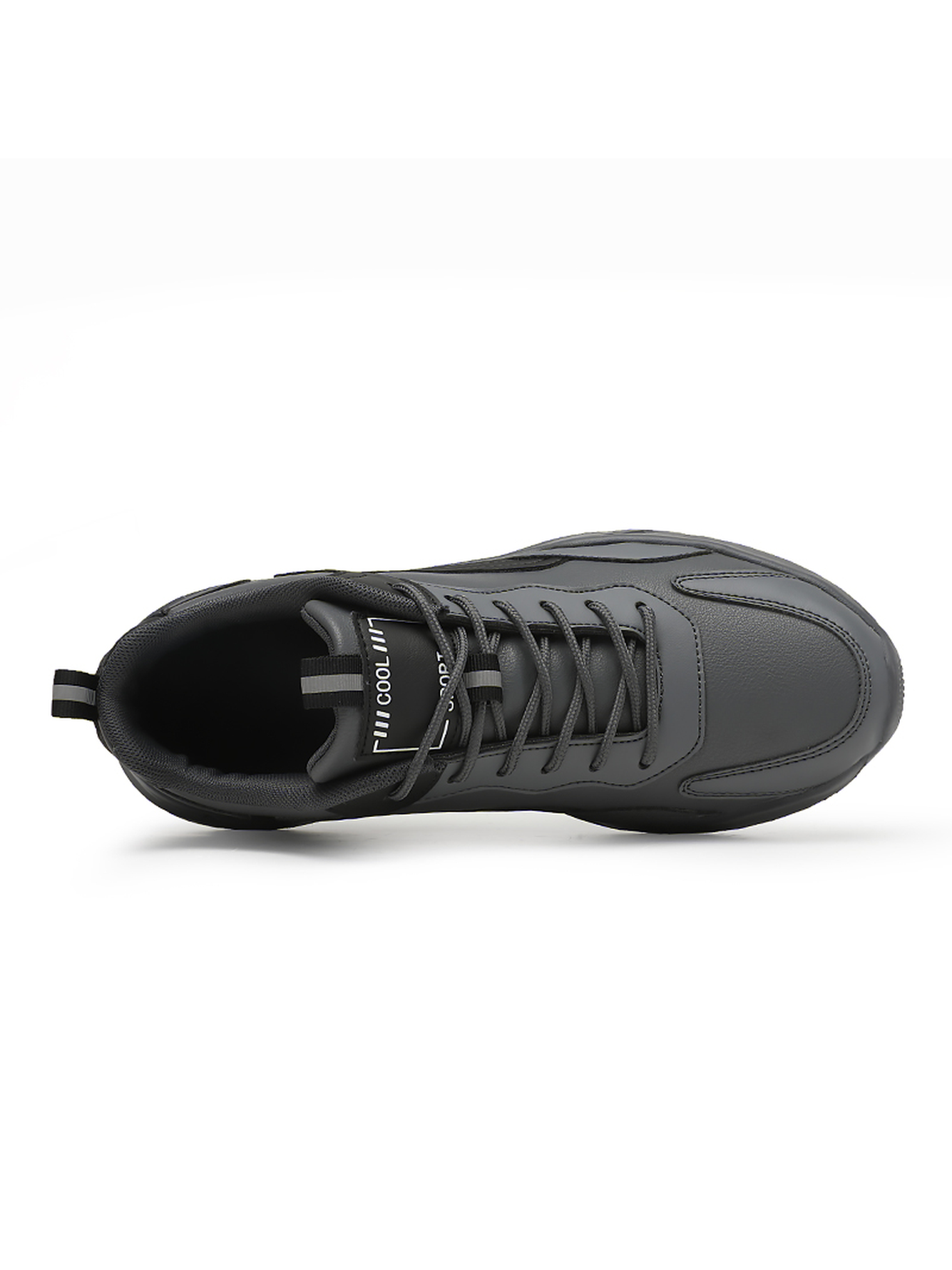 Men Charcoal Chunky Sports Sneakers