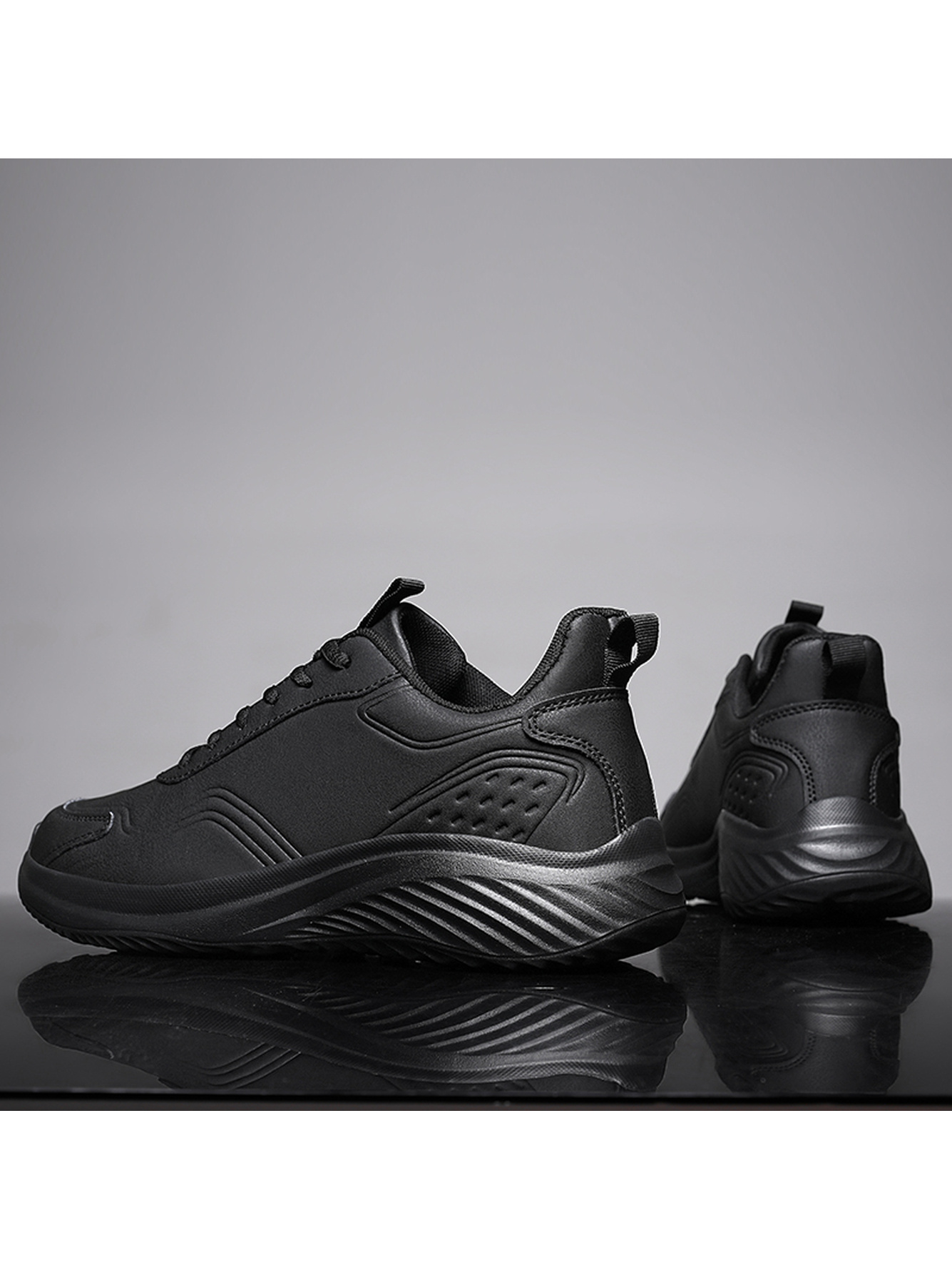 Men Black Casual Sports Sneakers