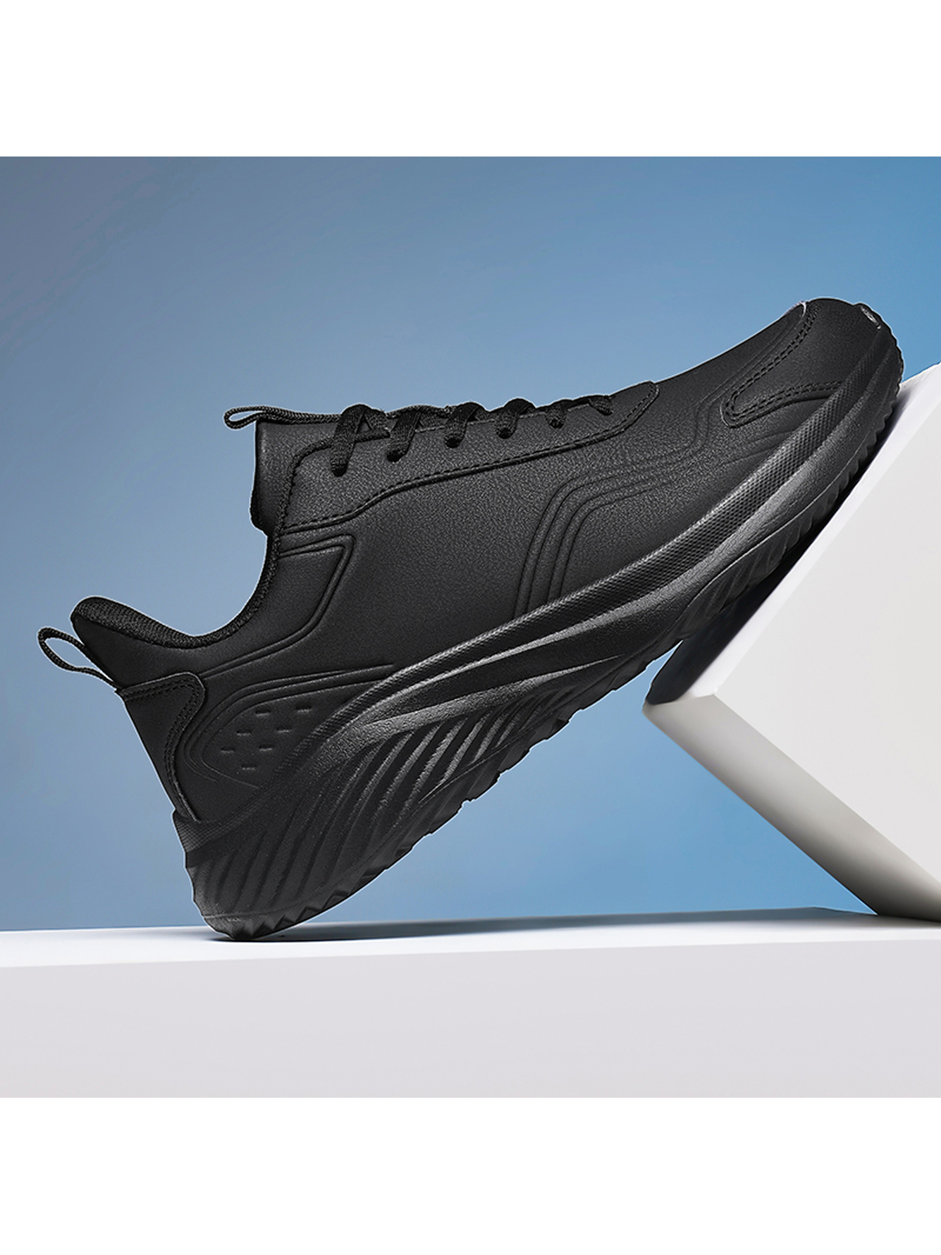 Men Black Casual Sports Sneakers