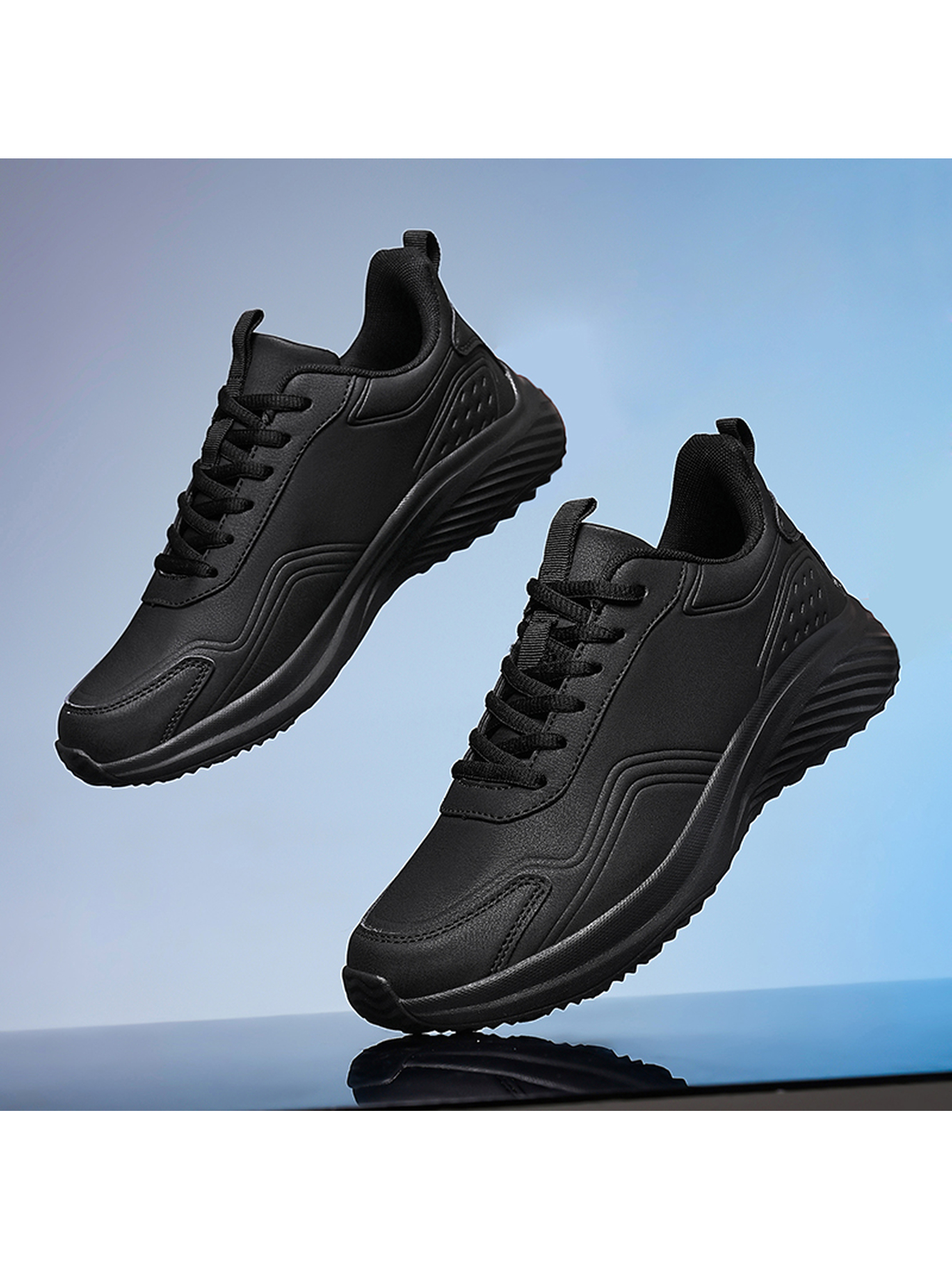 Men Black Casual Sports Sneakers