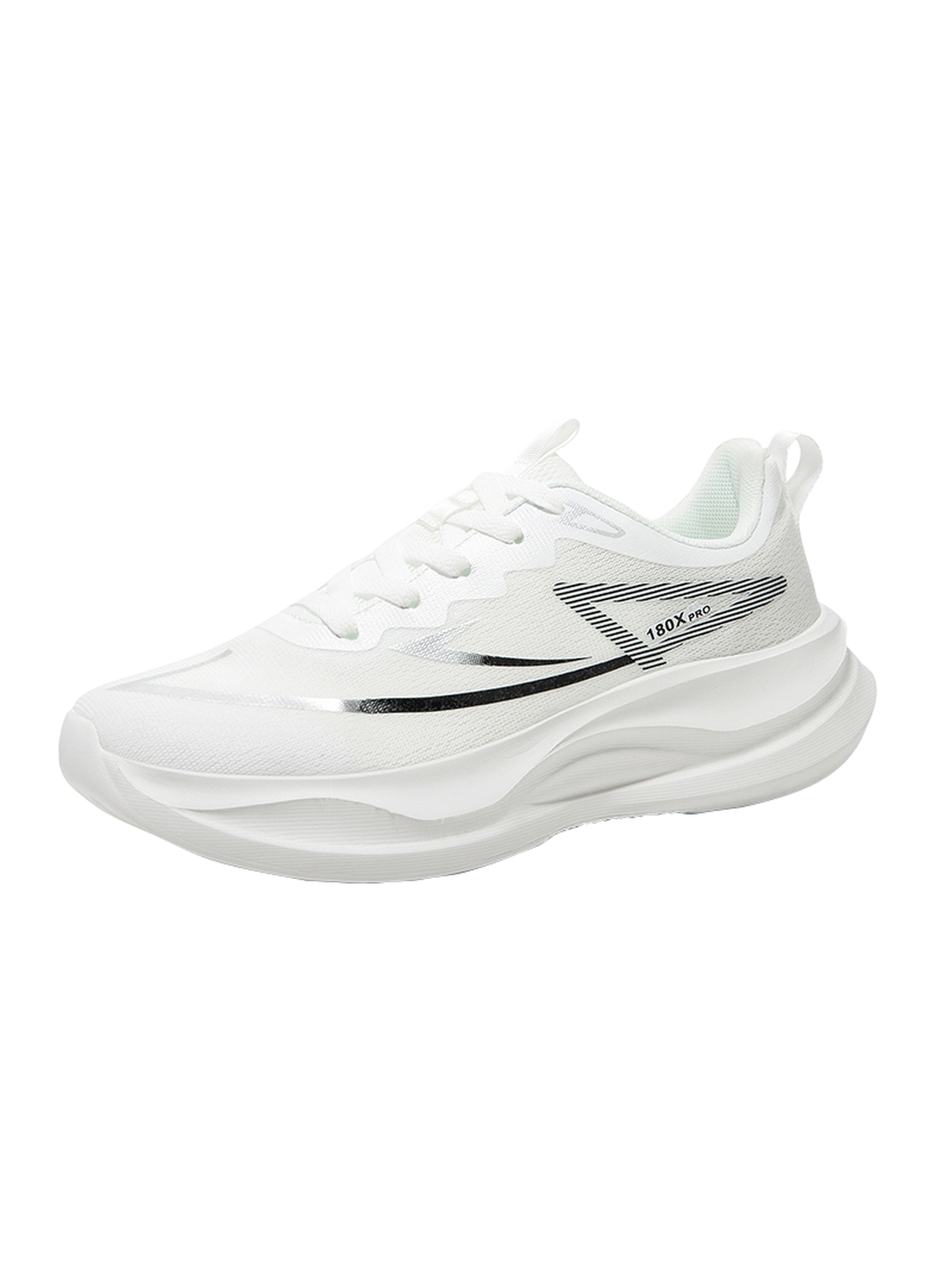 Men White 180X Pro Sports Running Shoes