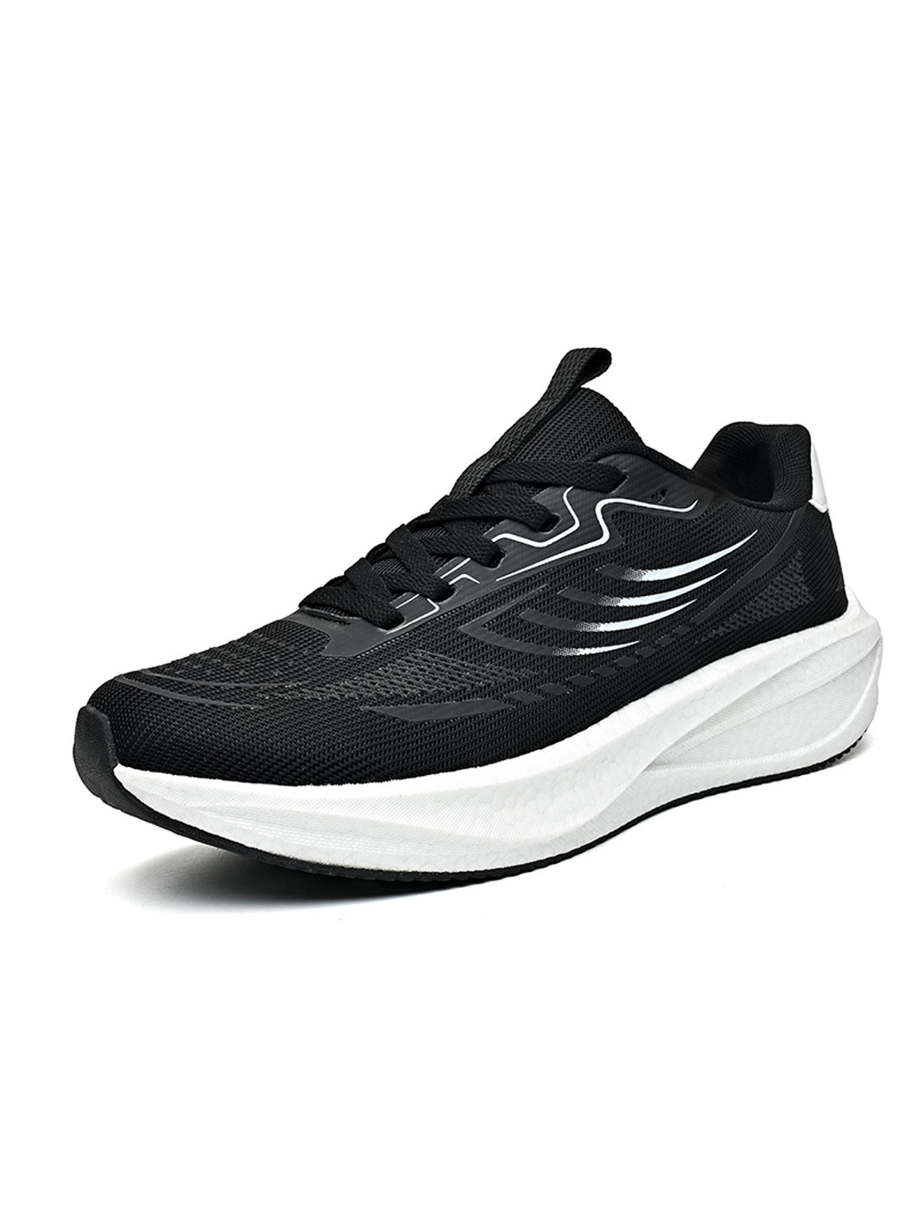 Men Black Lightweight Running Shoes