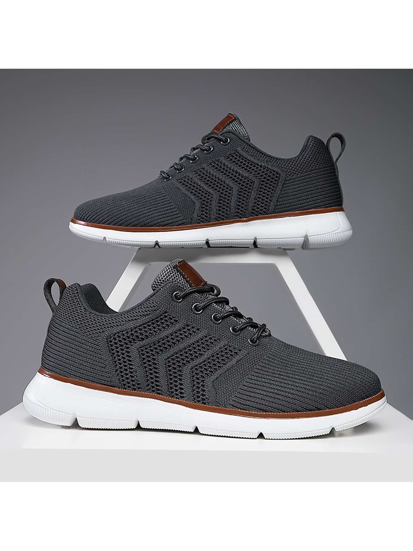 Men Grey Sports Sneakers