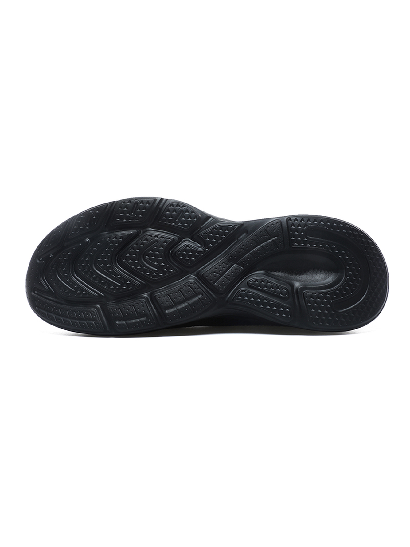 Men Black Slip-On Sports Sneakers